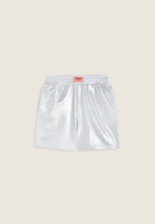 freddy-wr-up-short-fille-coton-coated-argent image 1