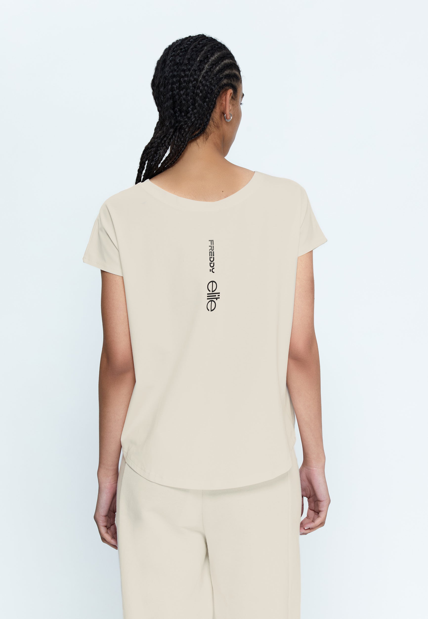 freddy-t-shirt-femme-bi-fronte-elite-x-freddy-jersey-coton image 4