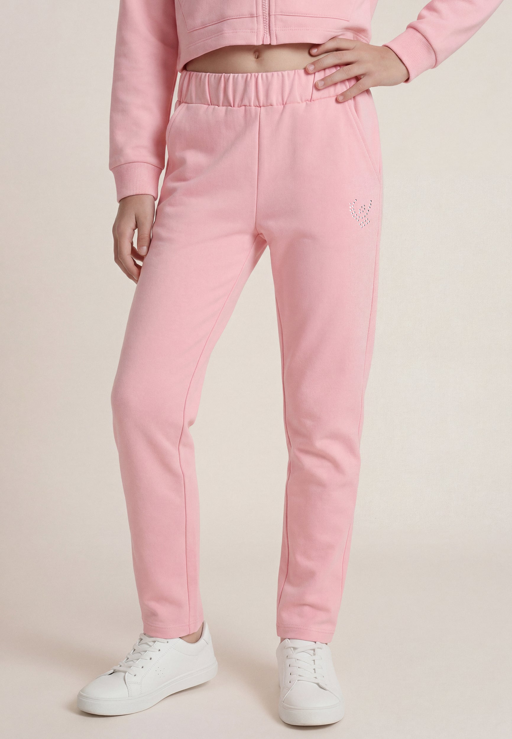 freddy-jogging-fille-french-terry-regular-logo-strass image 1