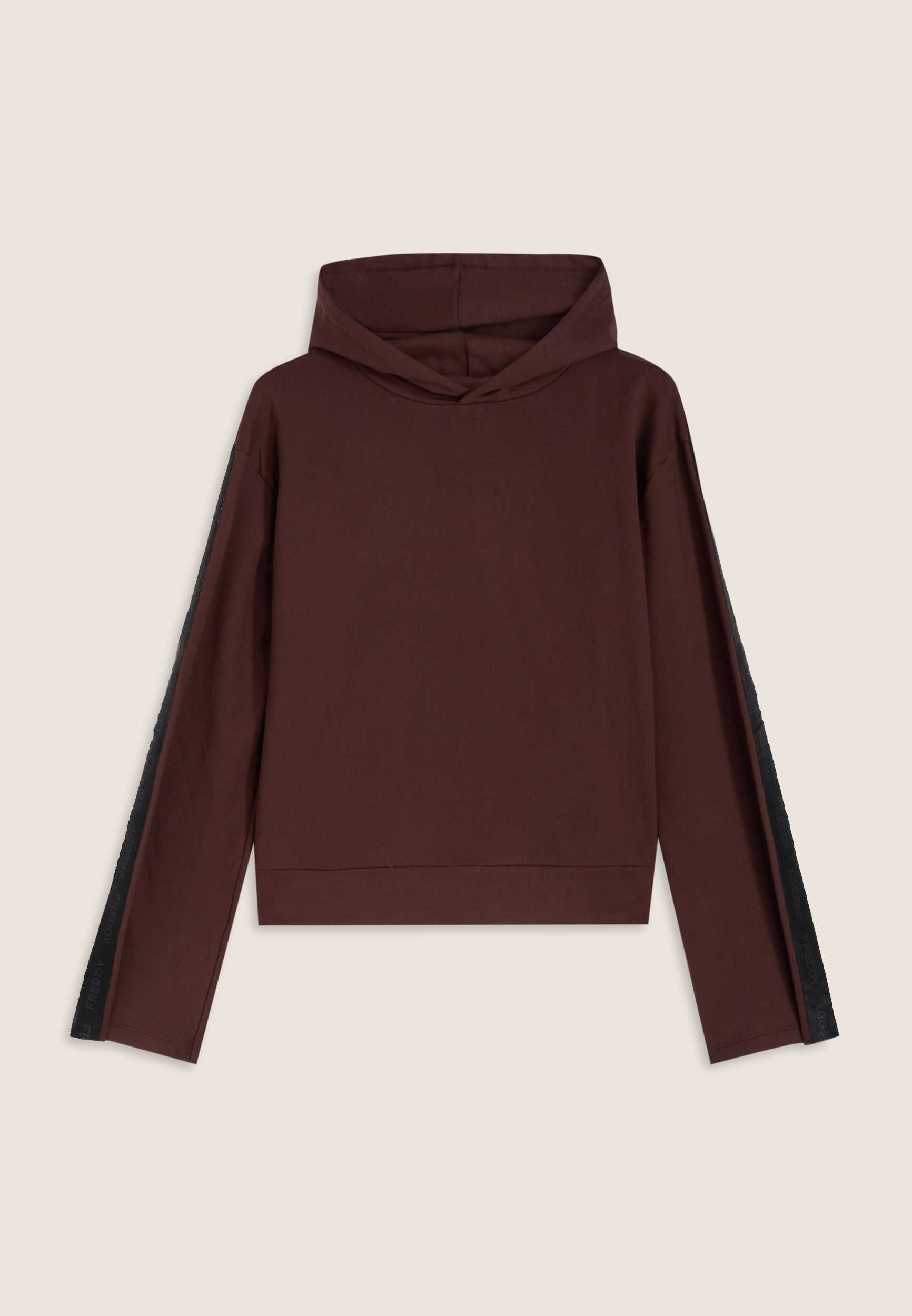 freddy-sweat-femme-capuche-bande-logot-e-manches image 1