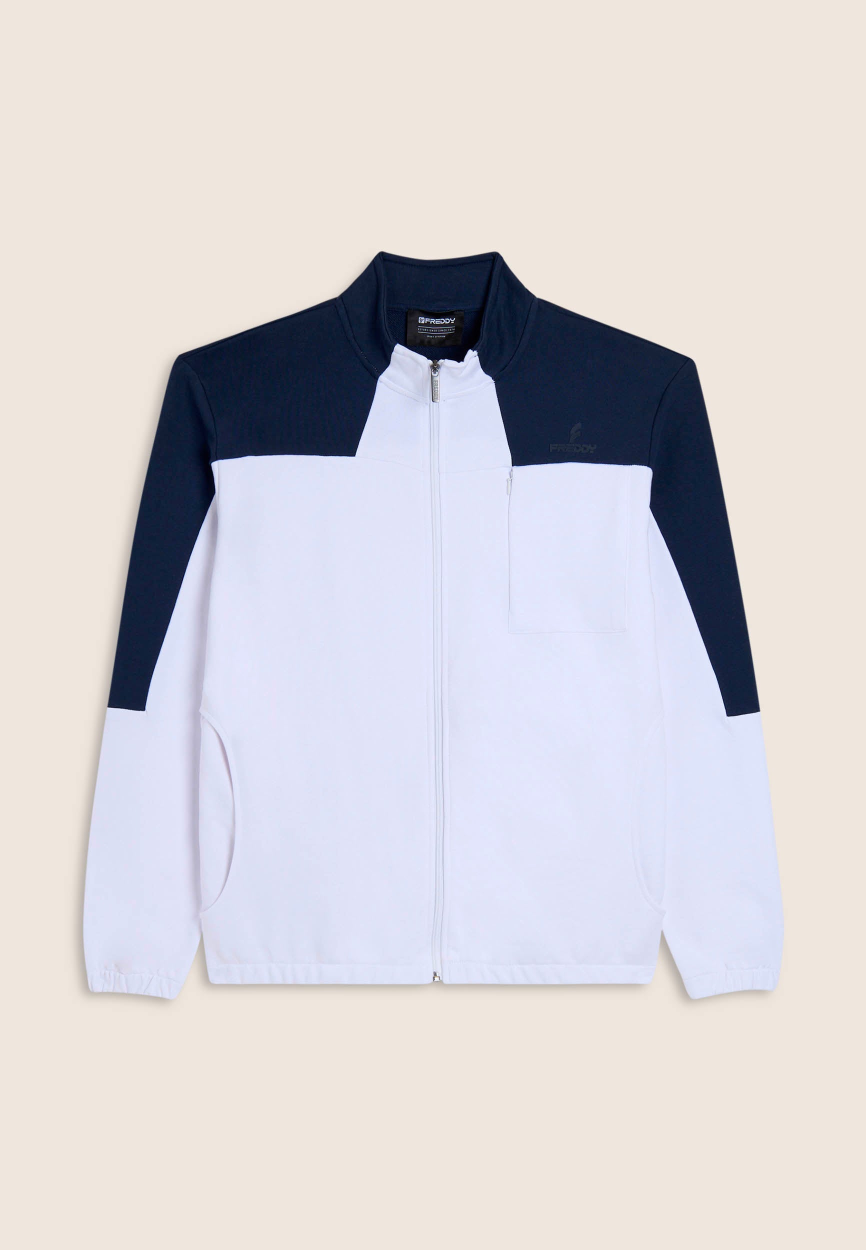 freddy-sweat-junior-col-haut-zip-color-block-100-coton image 7