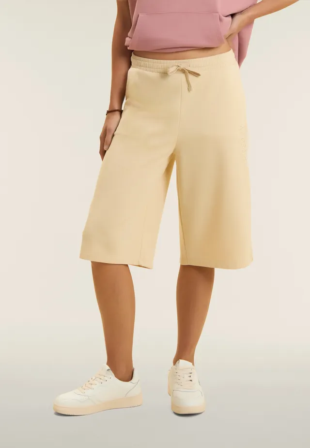 freddy-bermuda-femme-oversize-french-terry-broderie-wide-leg image 1