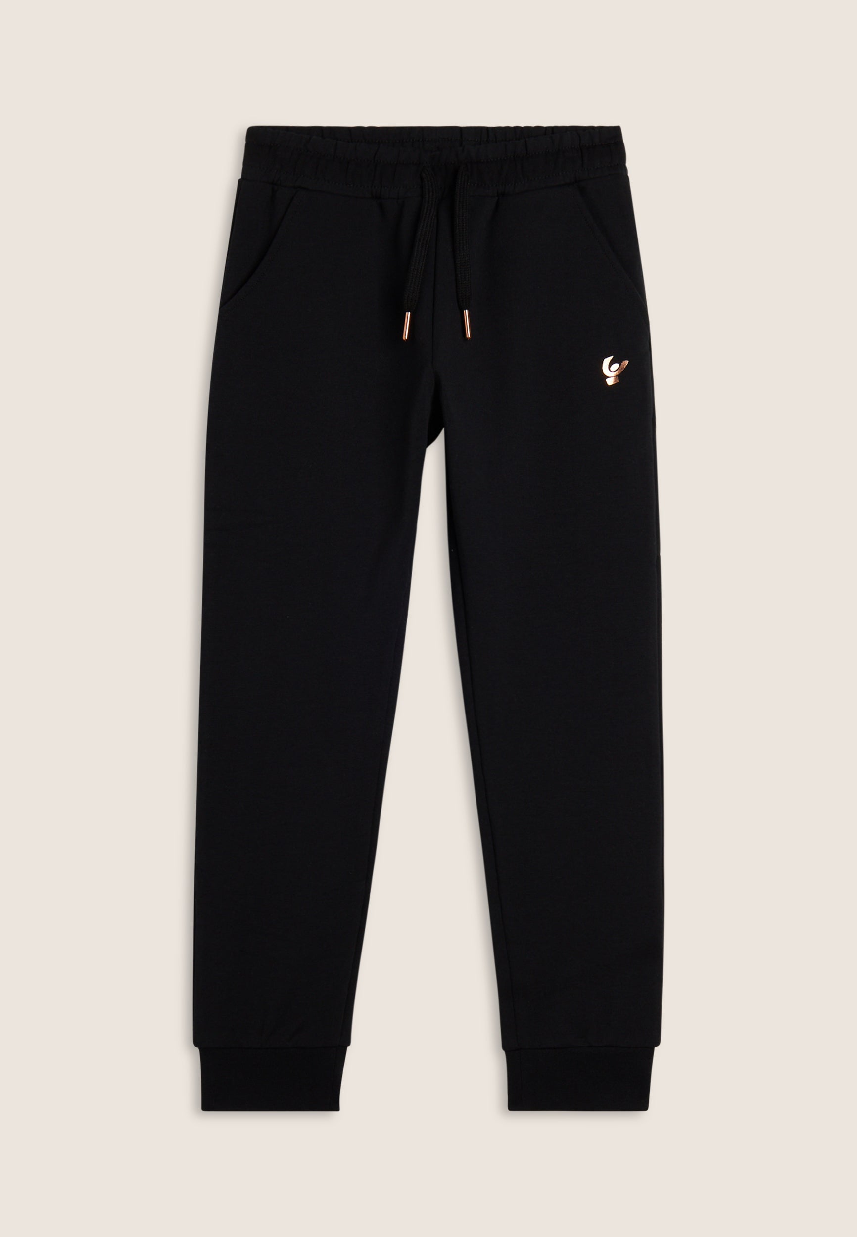 freddy-pantalon-sport-fille-coton-stretch-poignets-coulisse image 1