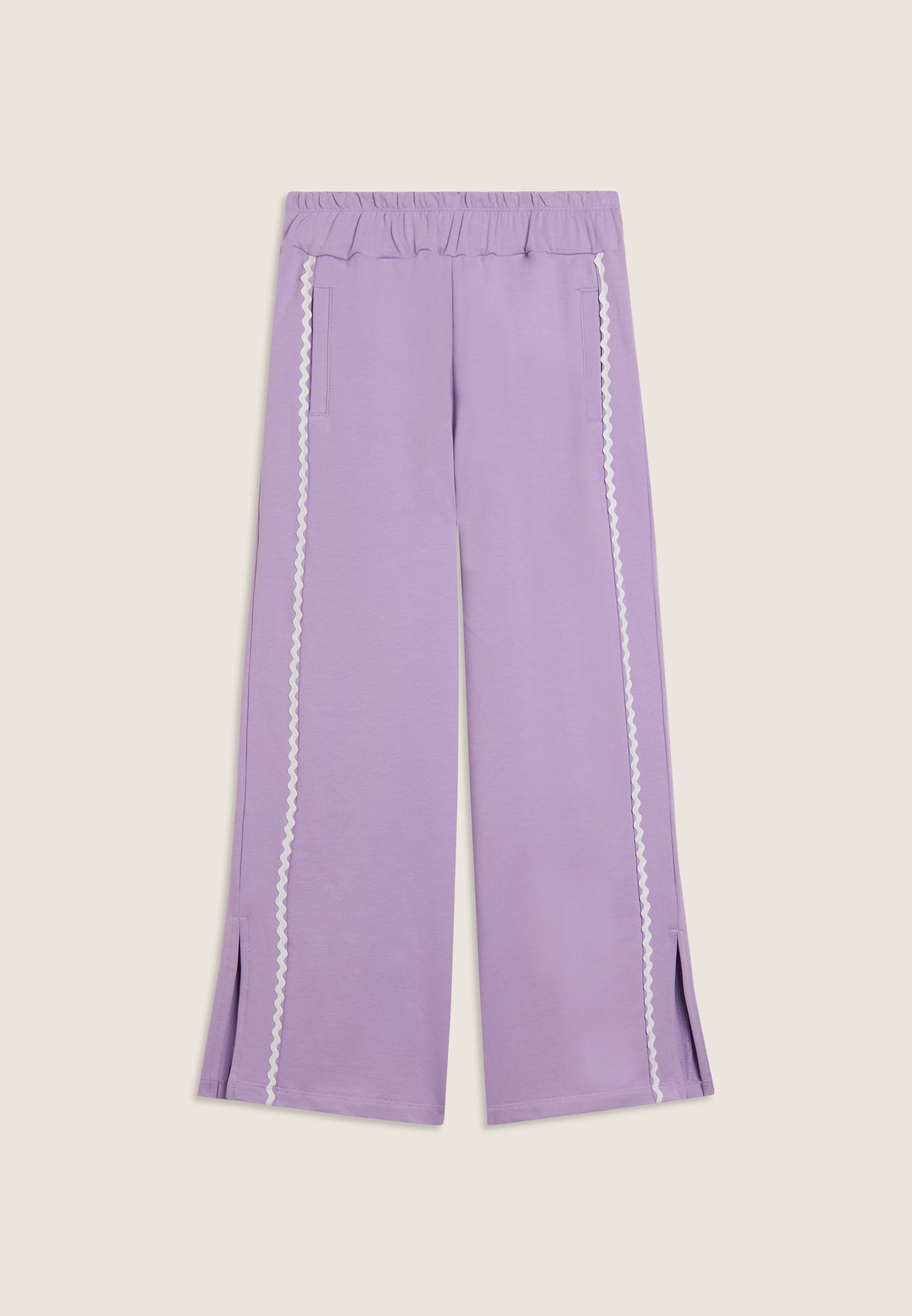 freddy-pantalon-wide-leg-fille-ruban-pantalon-french-terry-poches image 5