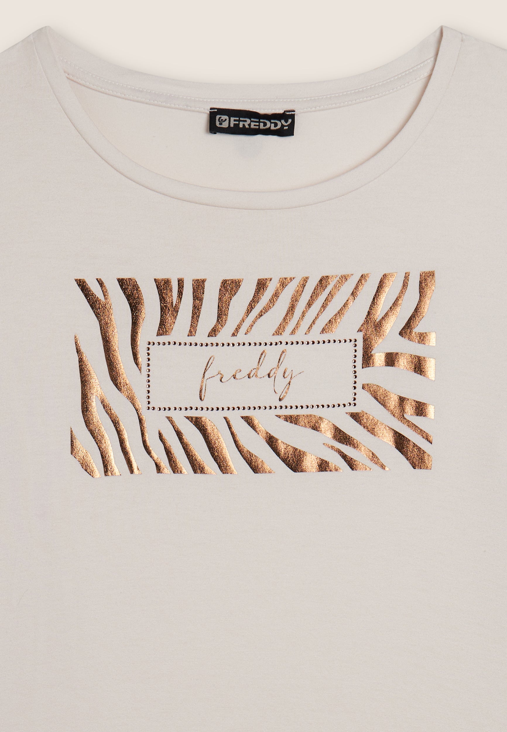 t-shirt-femme-freddy-manches-longues-logo-strass image 6