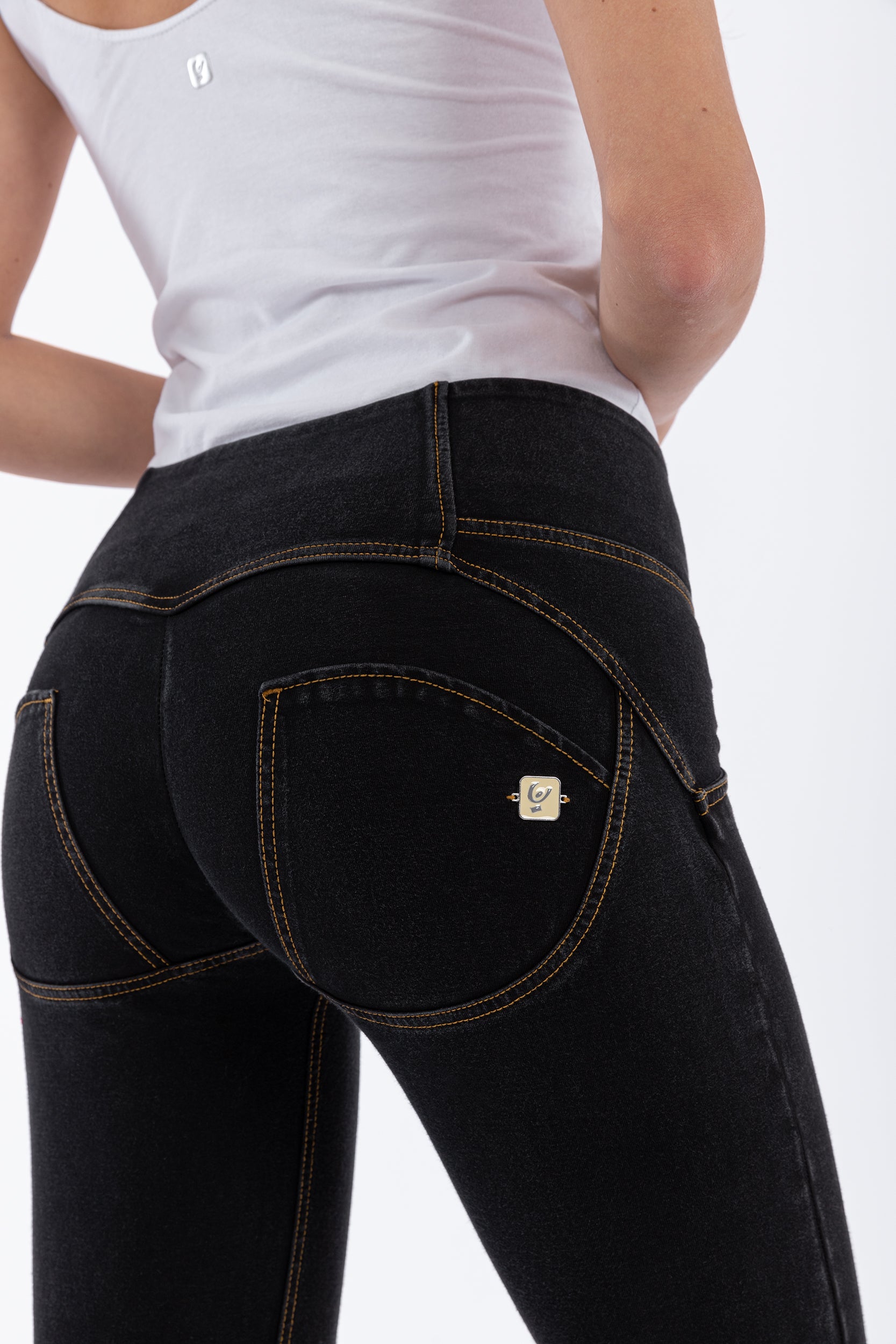 freddy-pantalon-wr-up-skinny-taille-moyenne-effet-jeans-denim-stretch image 3