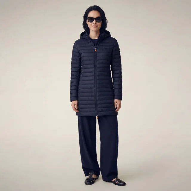 save-the-duck-bryanna-doudoune-longue-femme-bleu-navy image 1