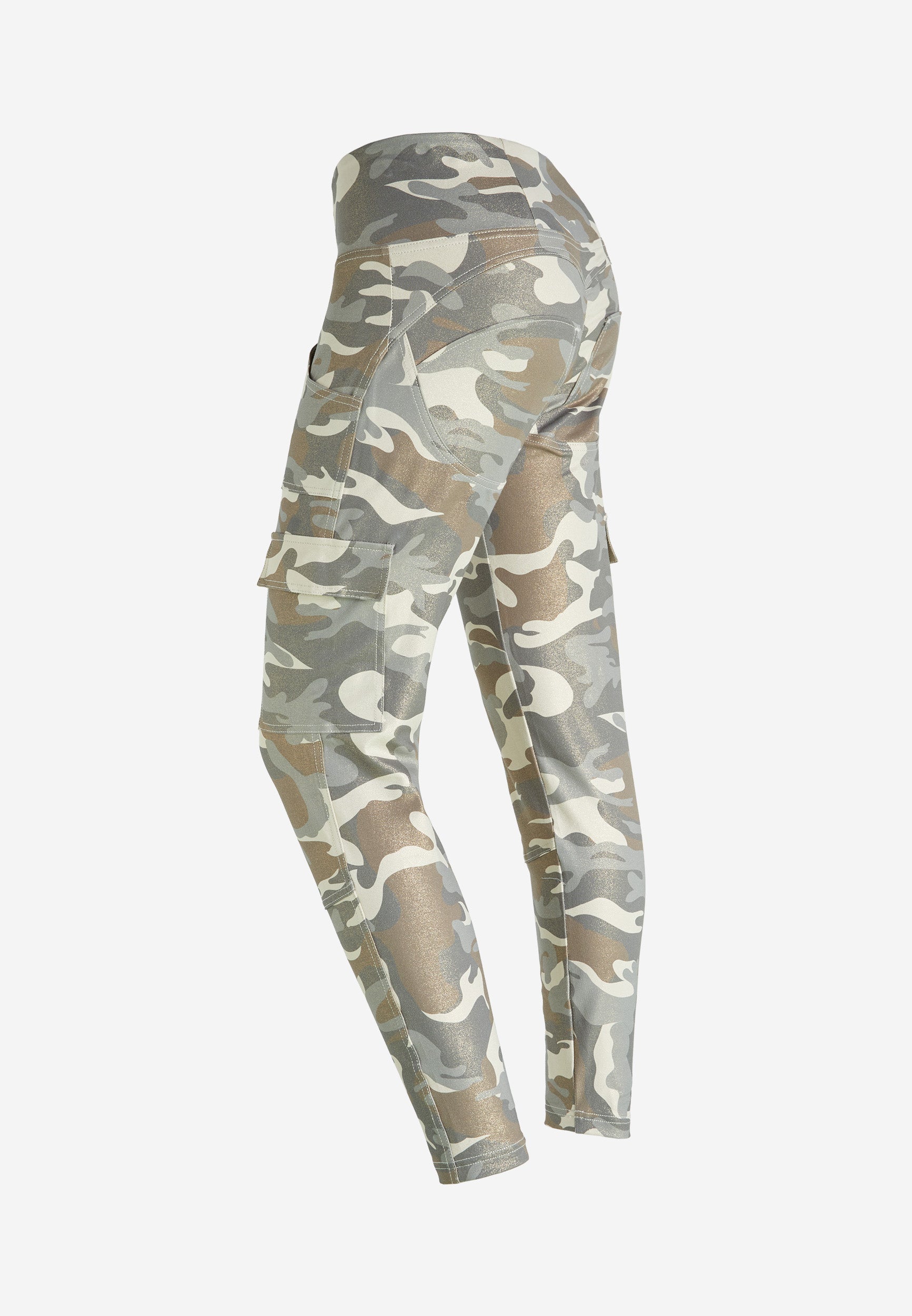 freddy-wr-up-pantalon-cargo-push-up-jersey-camouflage-lurex-dor image 7