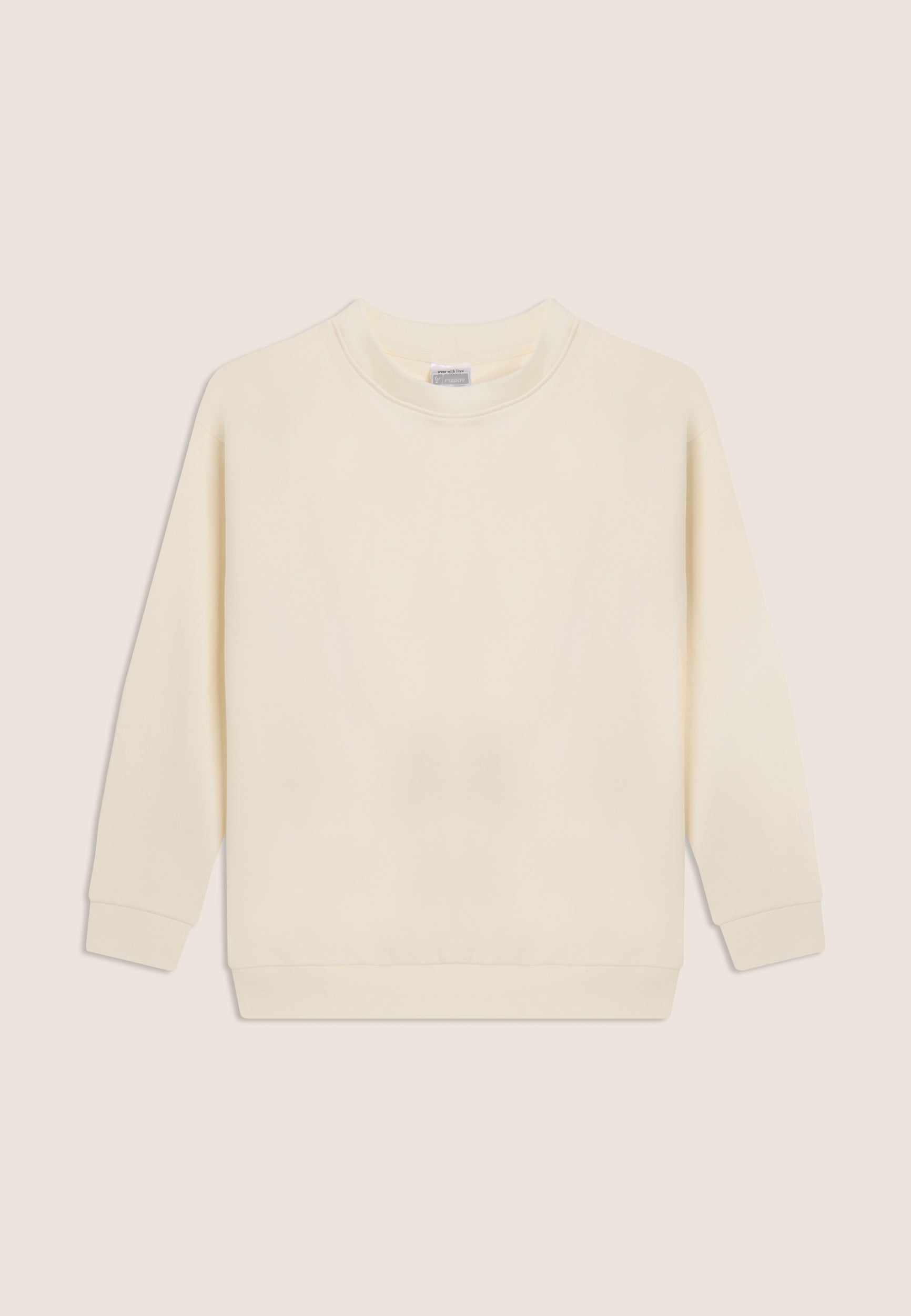 sweat-col-rond-junior-freddy-comfort-logo-omino-manche image 1