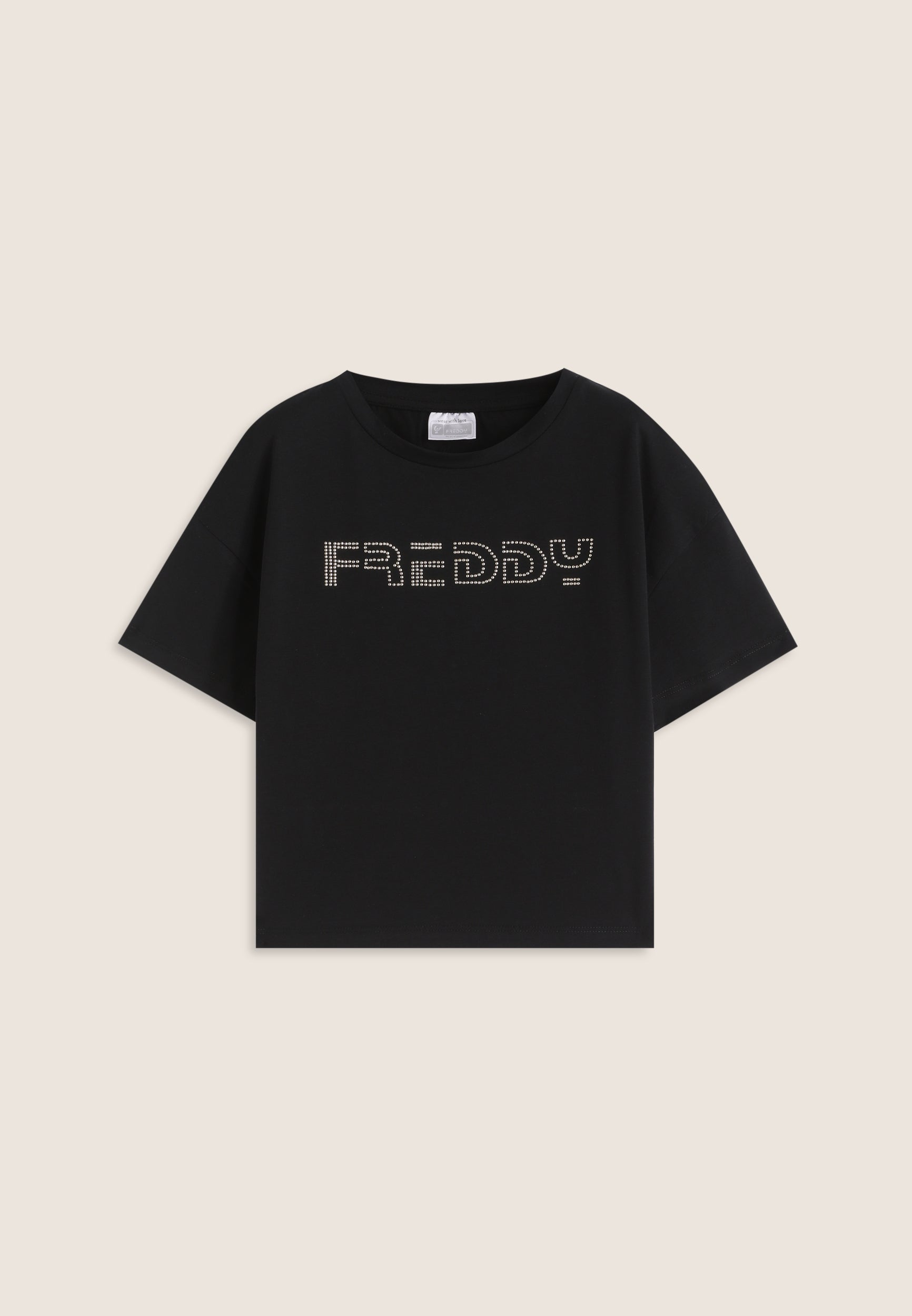 freddy-t-shirt-cropped-fille-coton-logo-clout image 1