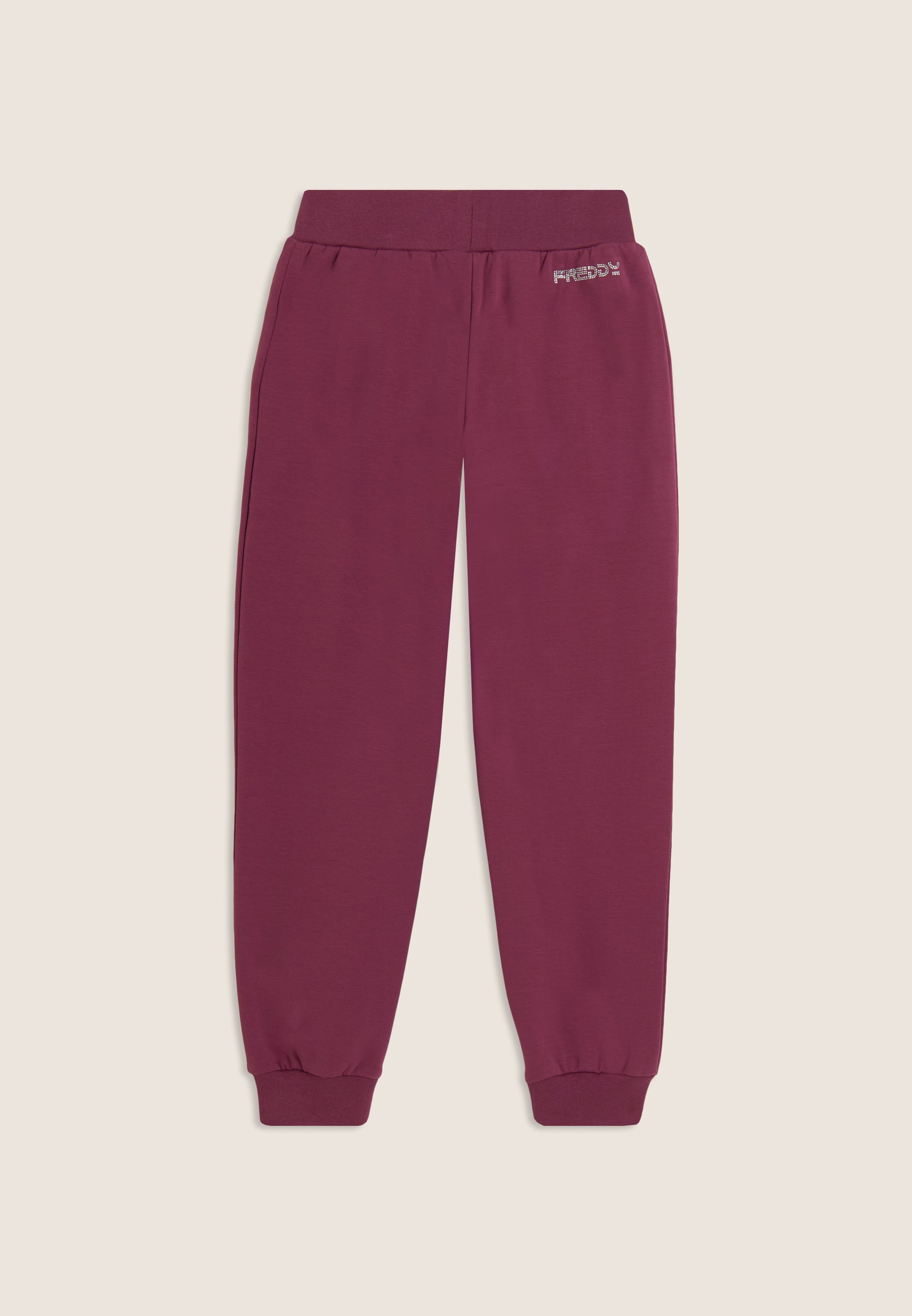 freddy-pantalon-jogger-junior-fille-coton-avec-strass image 5