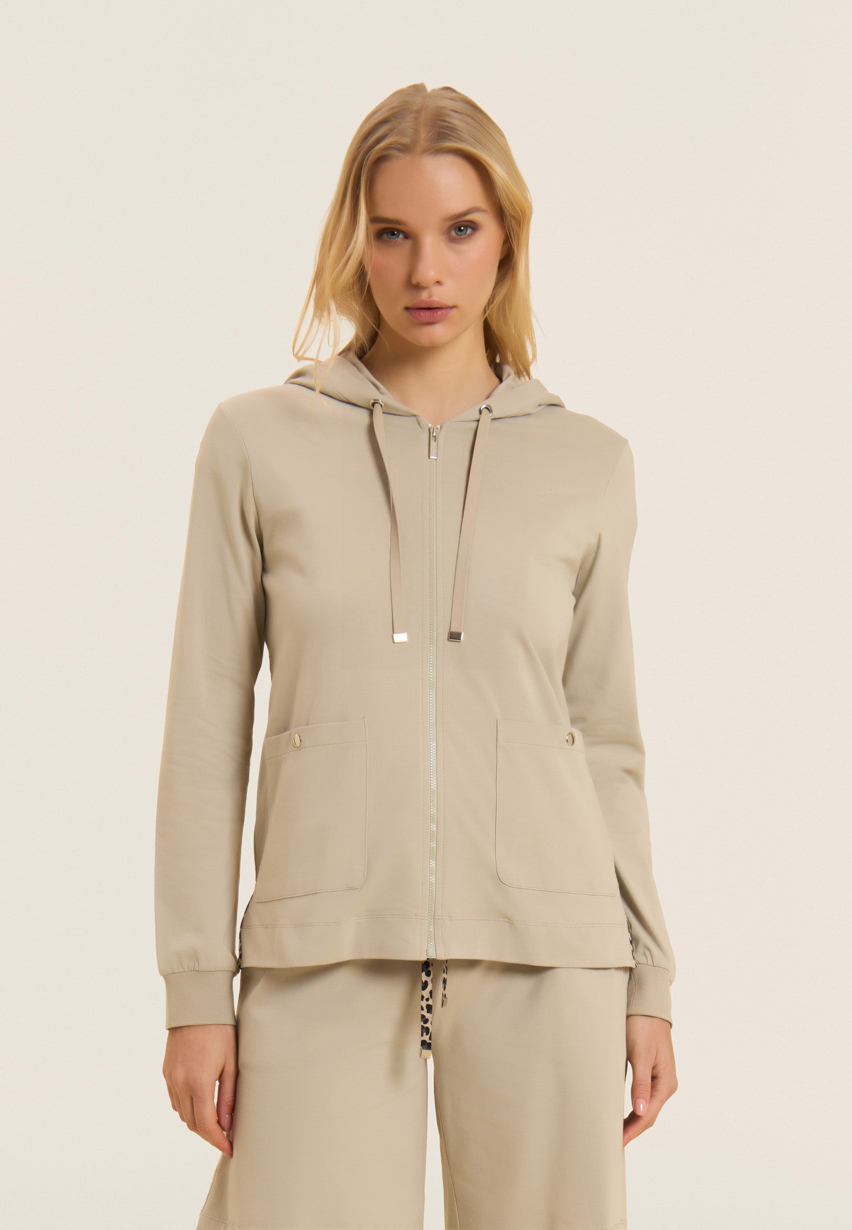 freddy-sweat-capuche-zipp-femme-d-tails-animalier image 8