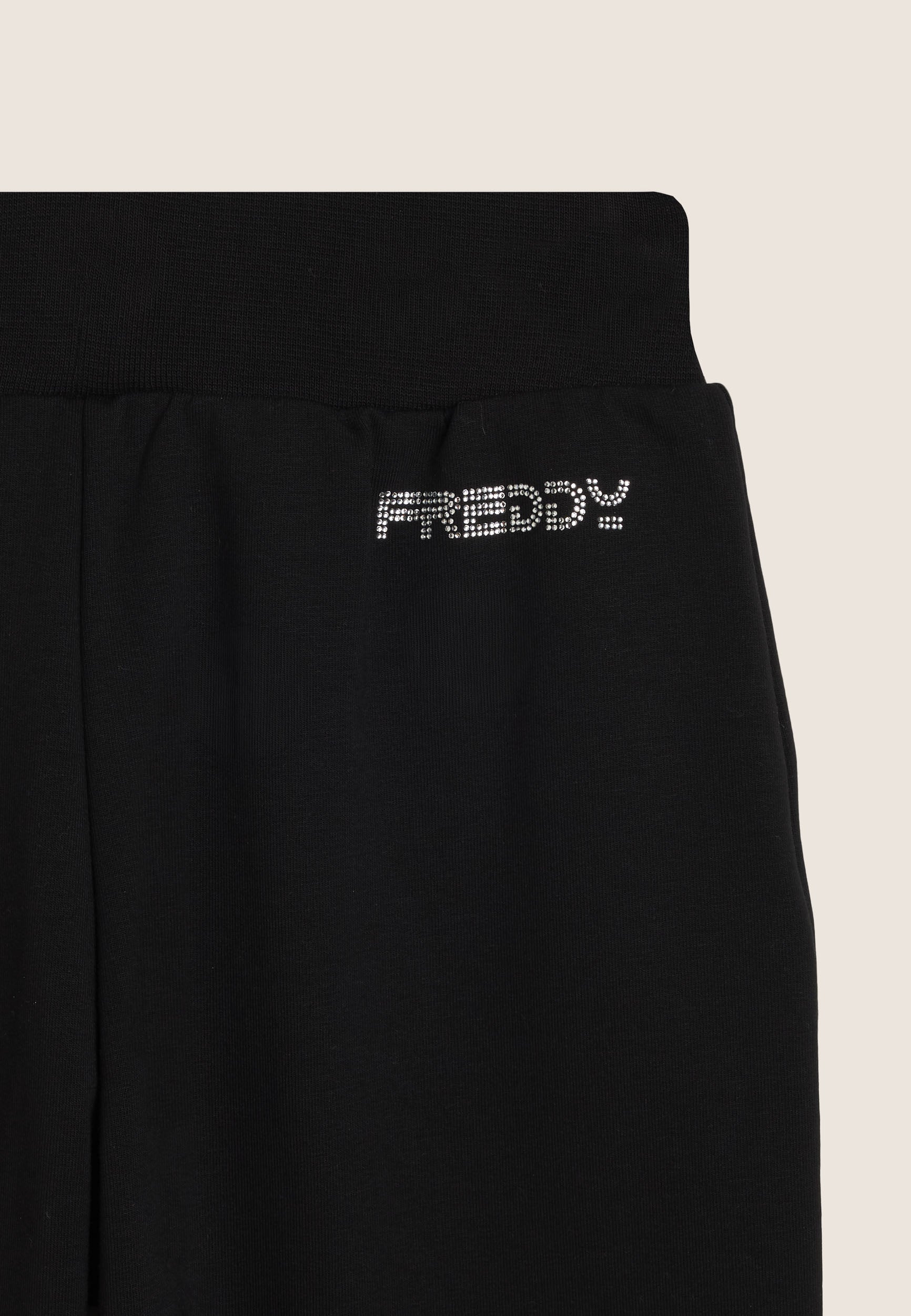 freddy-pantalon-jogger-junior-fille-coton-avec-strass image 3