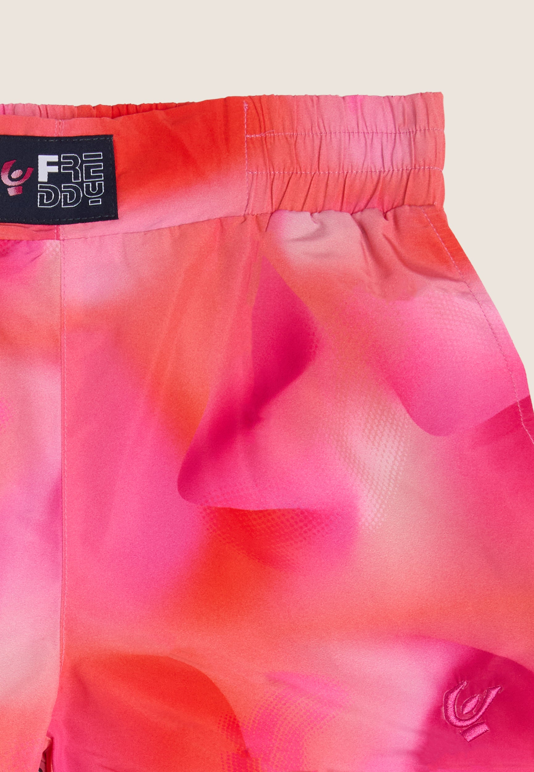 freddy-short-fille-tissu-technique-rose-orange-all-over image 3