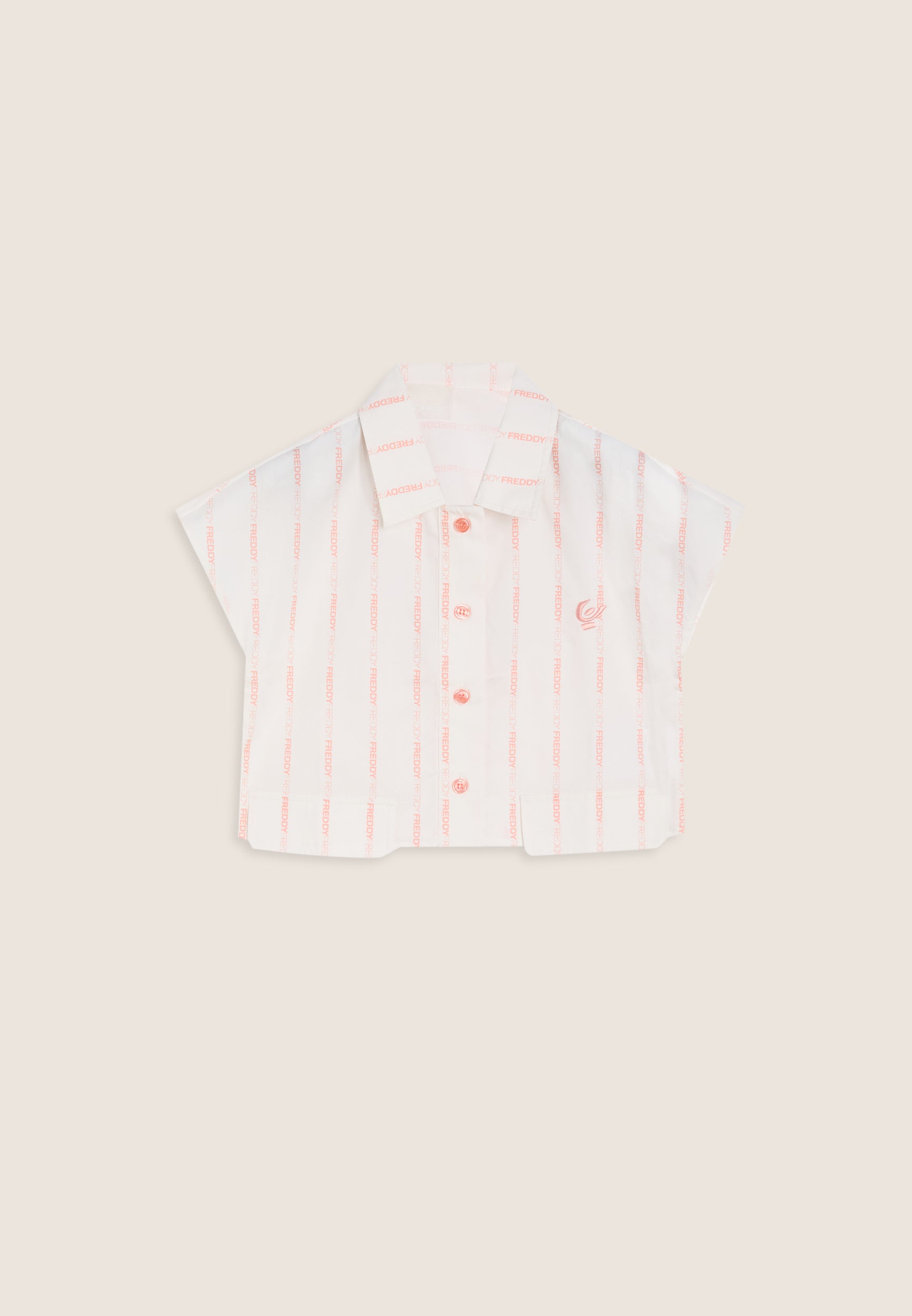 freddy-camicetta-blouse-fille-cropped-rayures-logot-es image 1