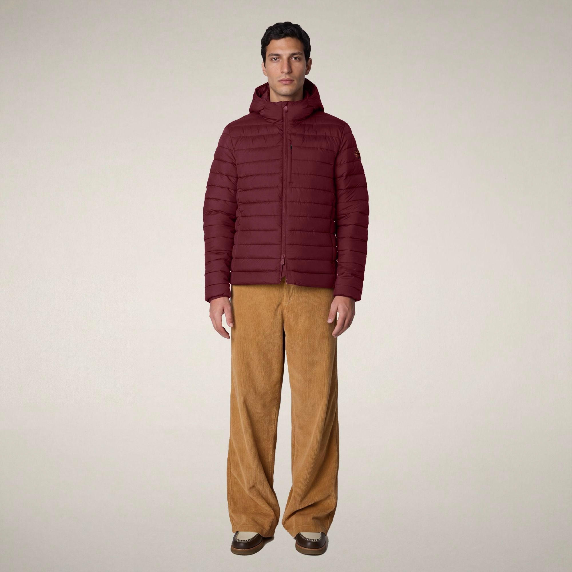 save-the-duck-juncus-doudoune-homme-bordeaux-capuche image 1