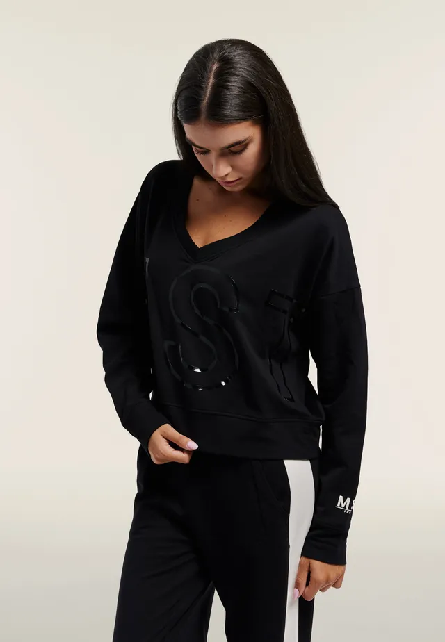 freddy-wr-up-sweat-cropped-col-v-maxi-logo-femme image 1