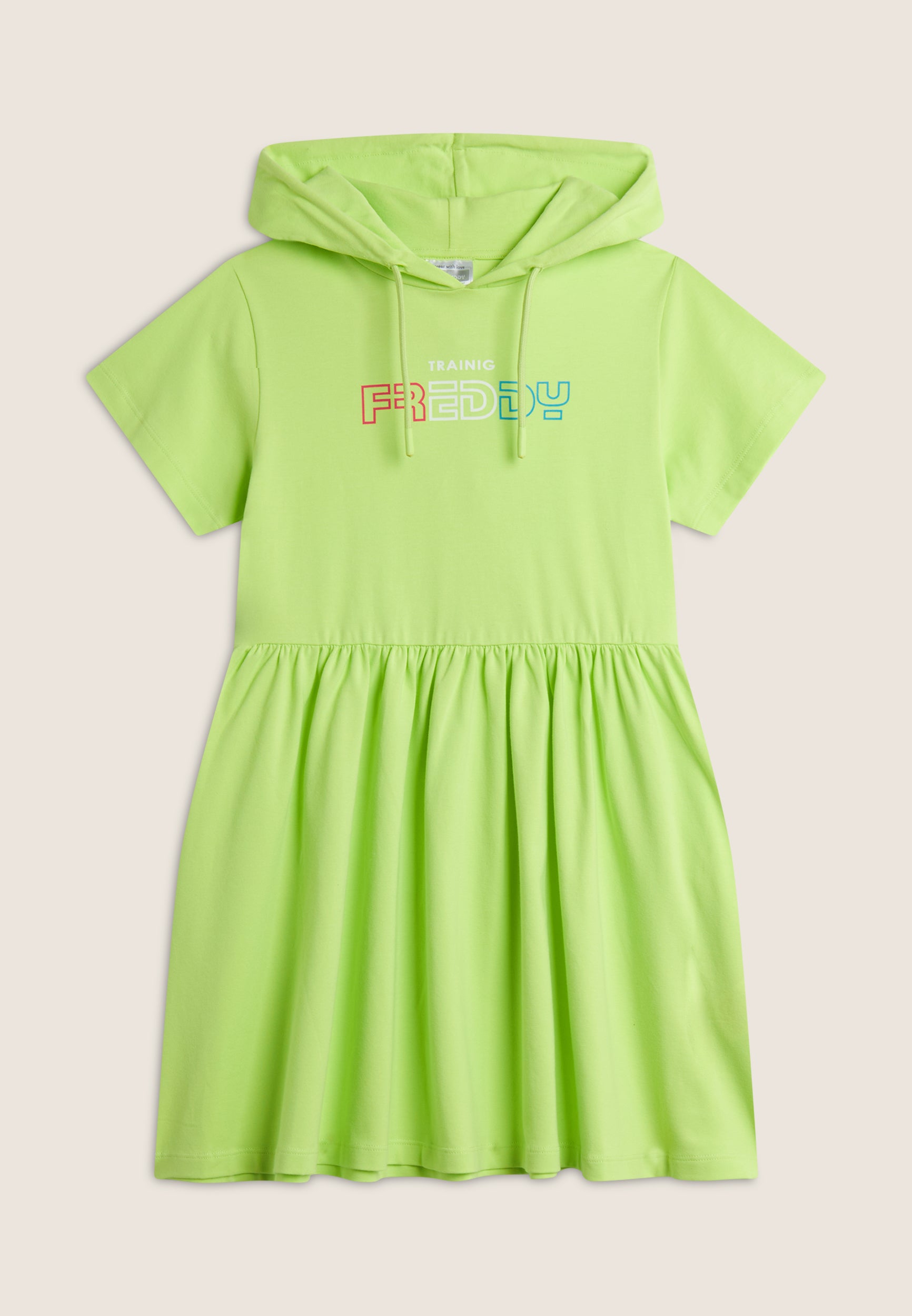freddy-robe-fille-capuche-logo-multicolore image 4