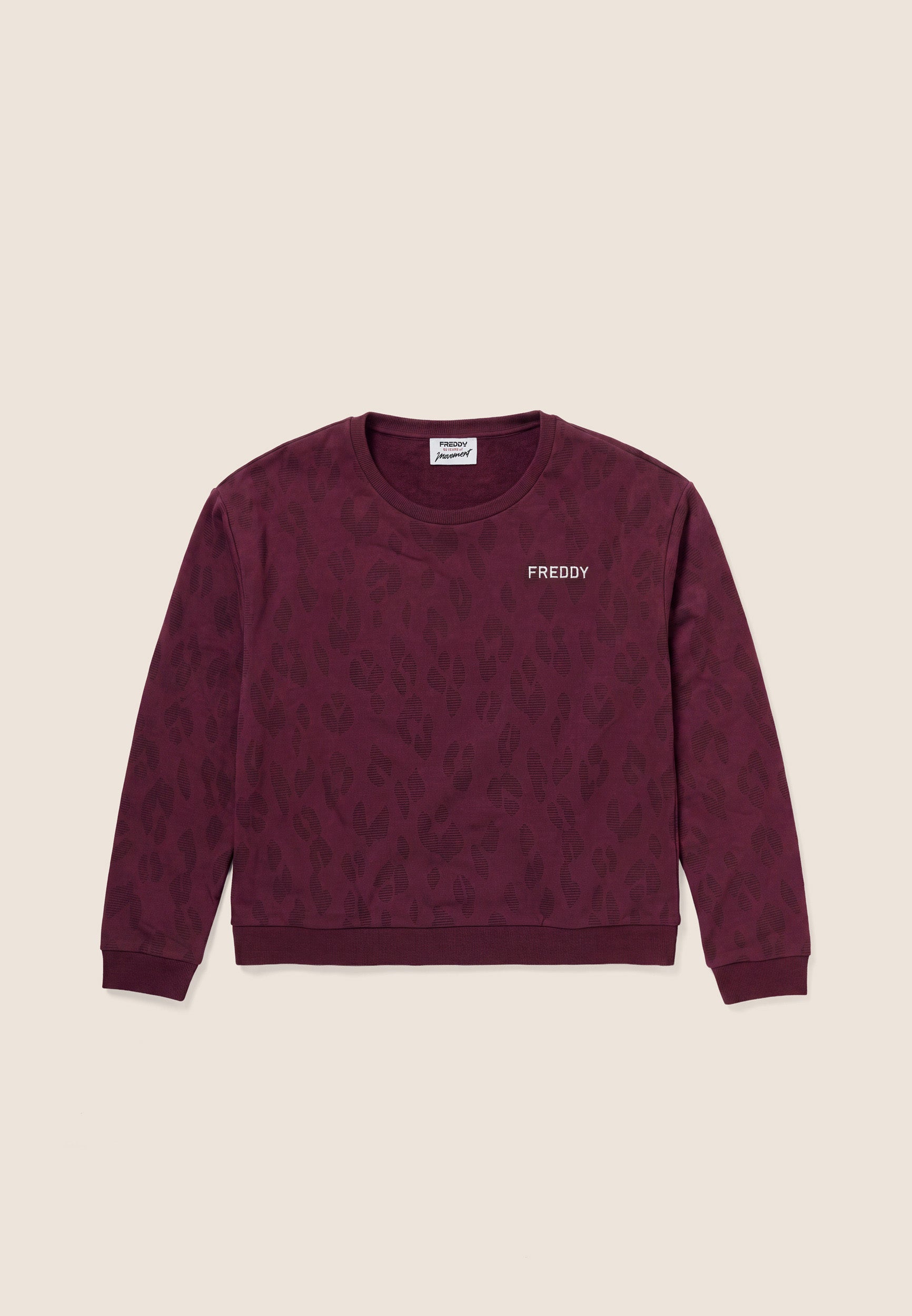 freddy-sweat-femme-col-rond-imprim-l-opard-regular-fit image 1