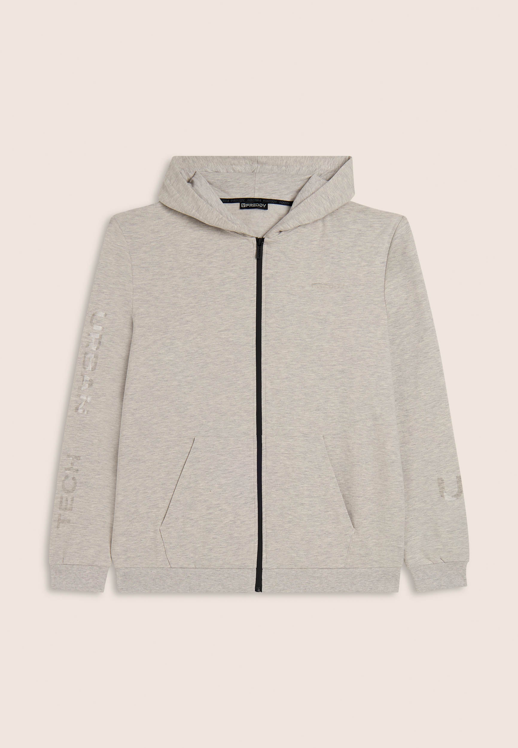 freddy-sweat-m-lang-full-zip-capuche-effet-brillant image 1