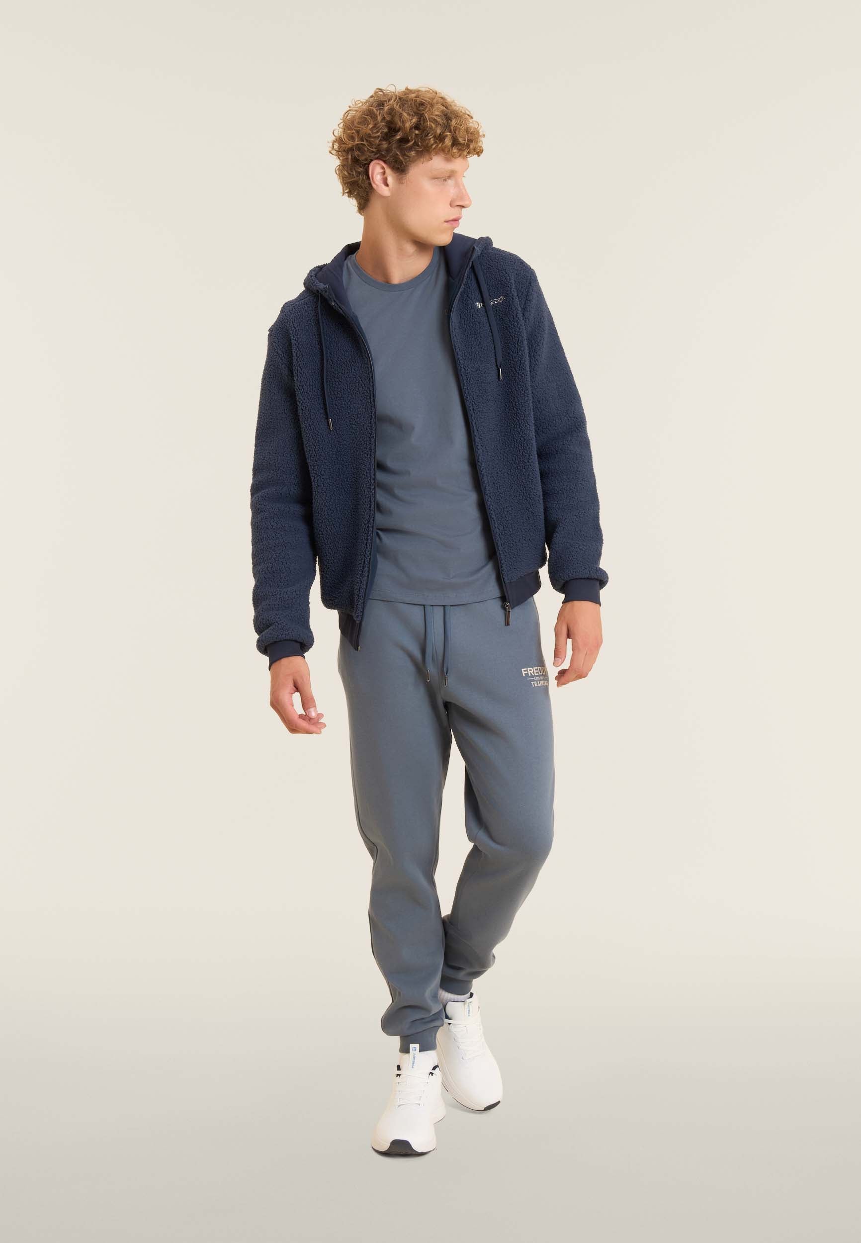freddy-sweat-homme-polaire-sherpa-capuche-jersey image 2