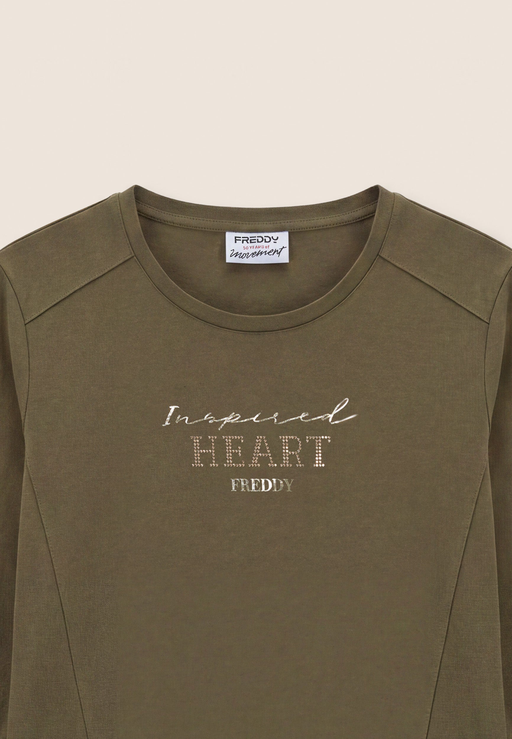 freddy-t-shirt-manches-longues-femme-inspired-heart-or-strass image 7