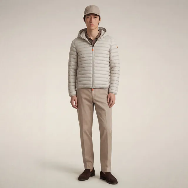 save-the-duck-doudoune-homme-donald-beige-clair-plumtech image 1