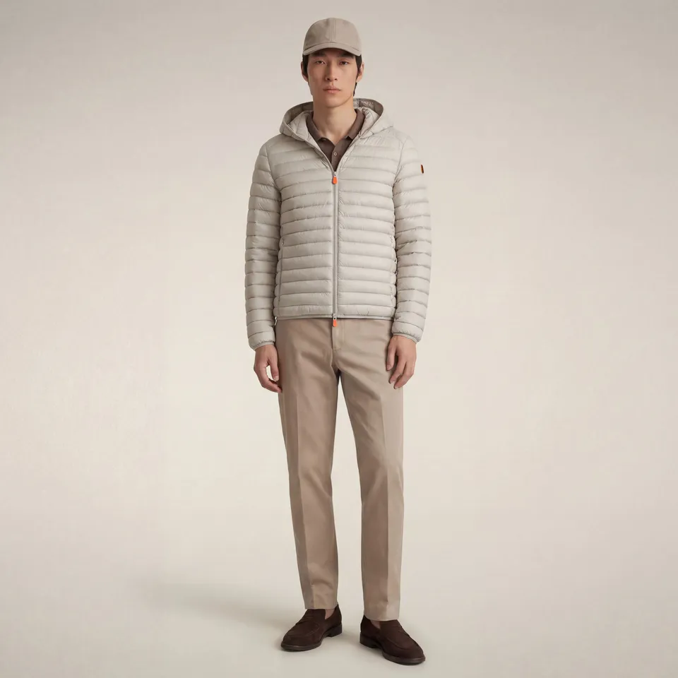 save-the-duck-doudoune-homme-donald-beige-clair-plumtech image 1