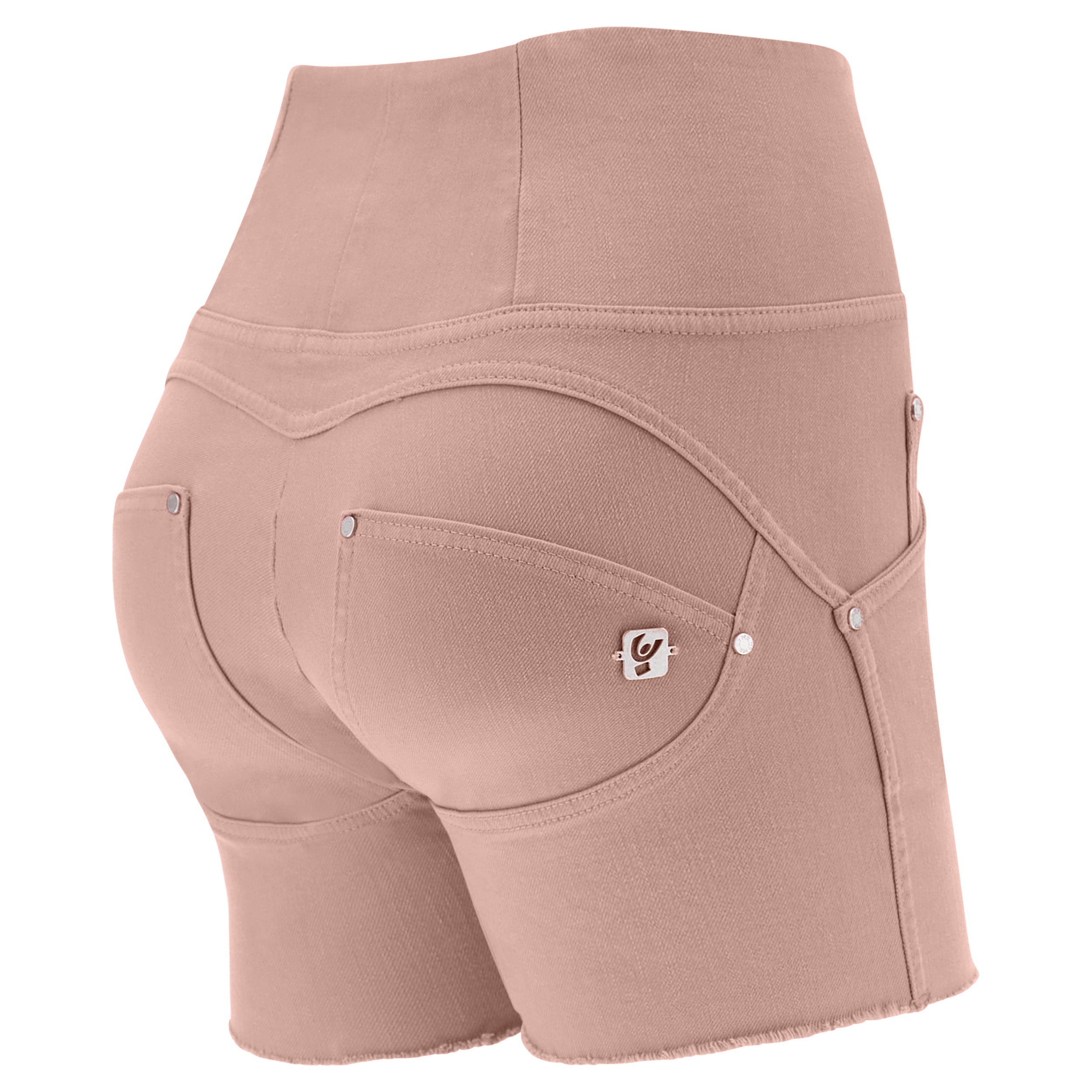 freddy-shorts-push-up-wr-up-vita-alta-sfrangiati-denim-navetta image 3