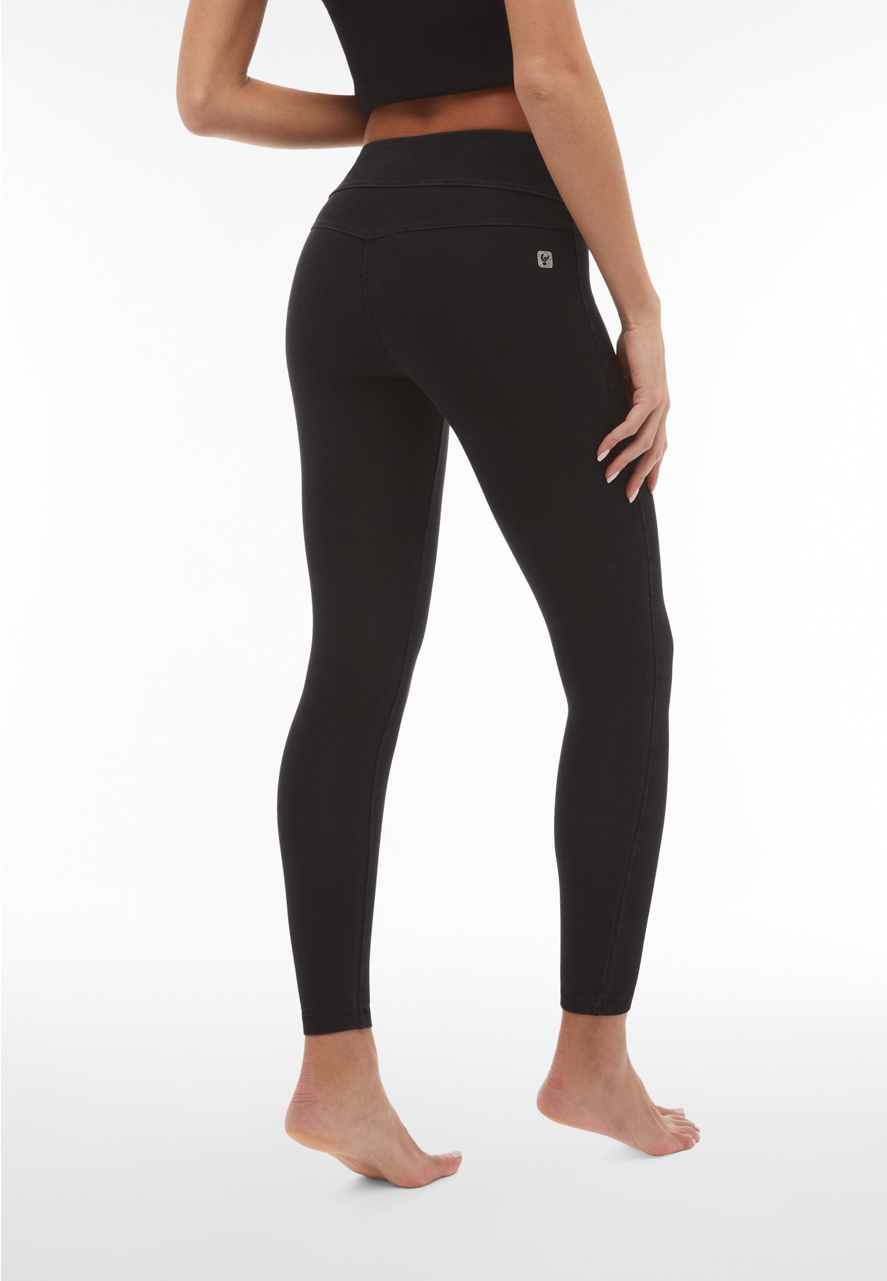 freddy-n-o-w-legging-femme-taille-moyenne-jersey-effet-denim-durable image 3