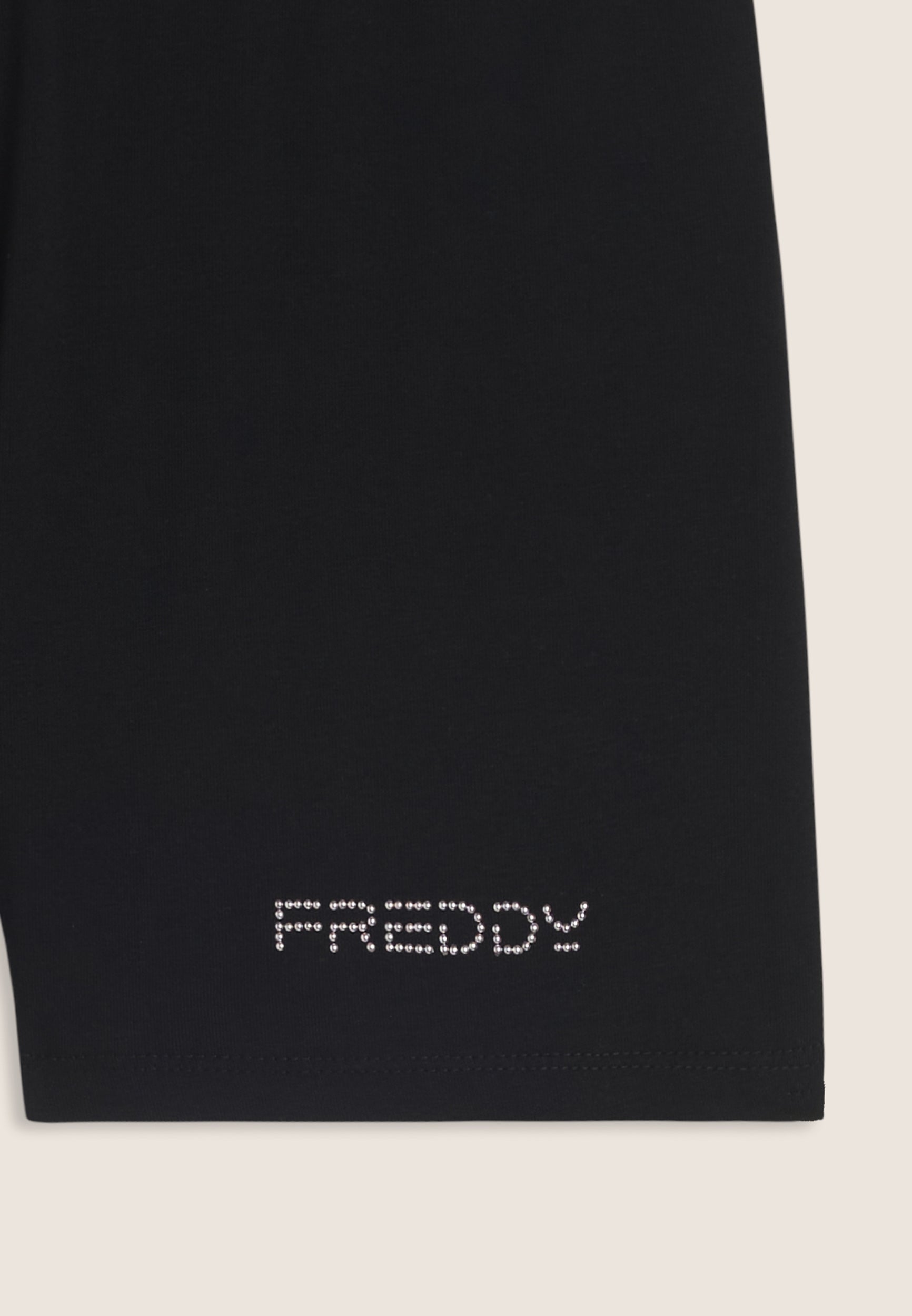 freddy-legging-short-en-jersey-lourd-stretch-avec-logo-perles-roses image 3