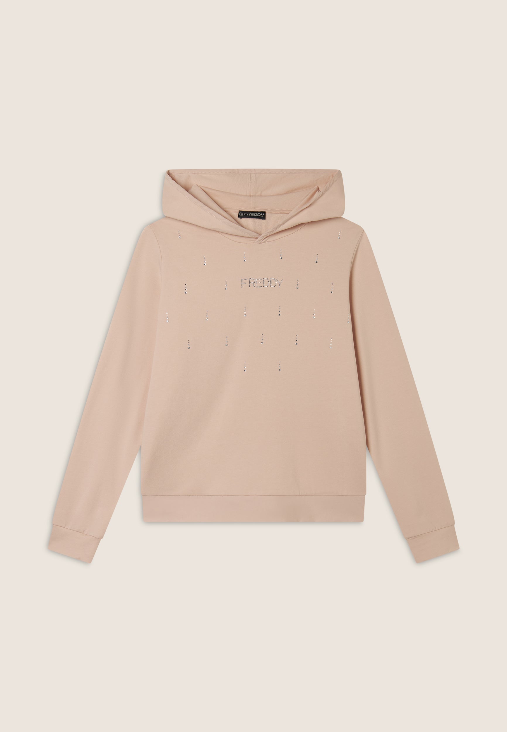 freddy-sweat-capuche-femme-french-terry-modal-strass image 5
