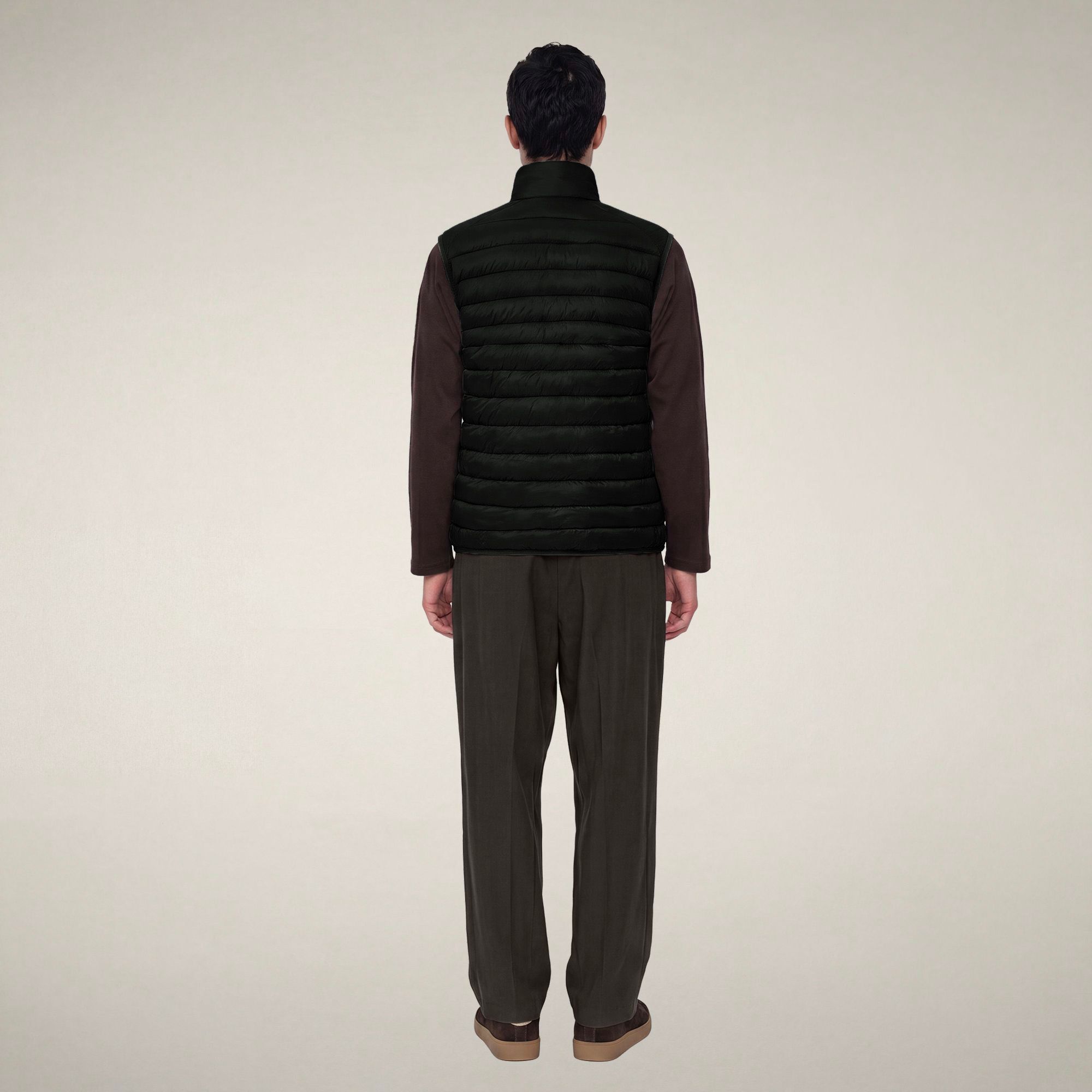 save-the-duck-rupert-gilet-homme-vert-noir image 2