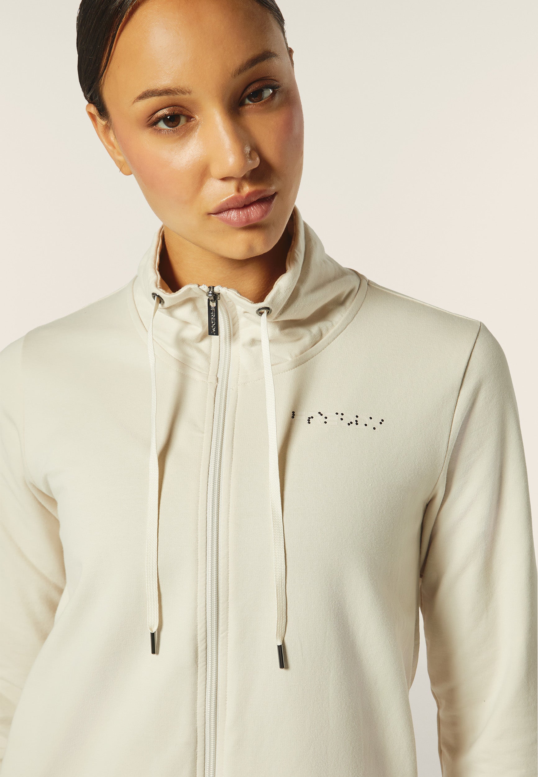 freddy-sweat-femme-comfort-fit-zipp-col-haut-floral image 4
