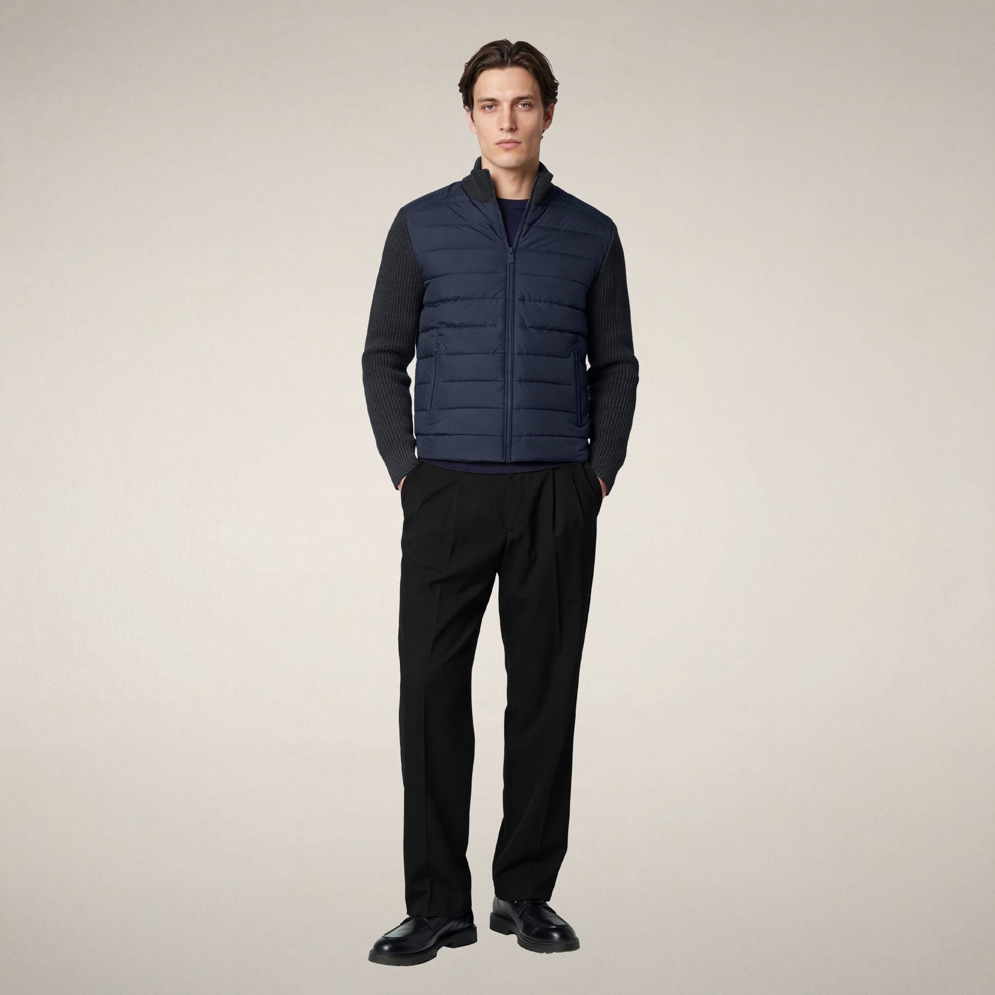 save-the-duck-sedum-veste-homme-bleu-noir-hybride image 1