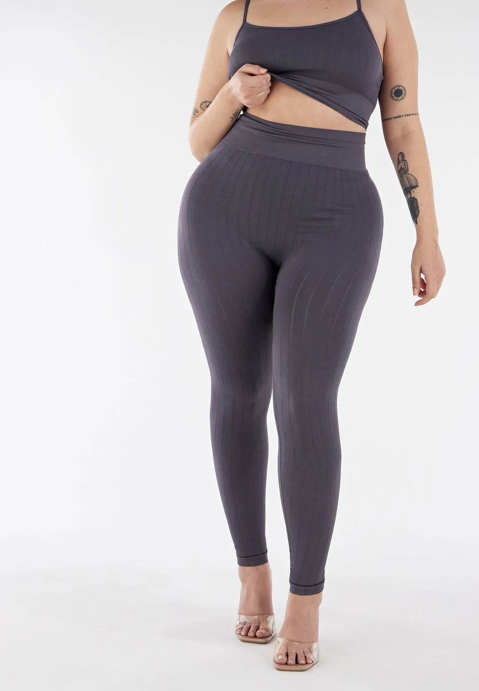 freddy-pantalon-slim-taille-haute-tricot-c-tel image 1