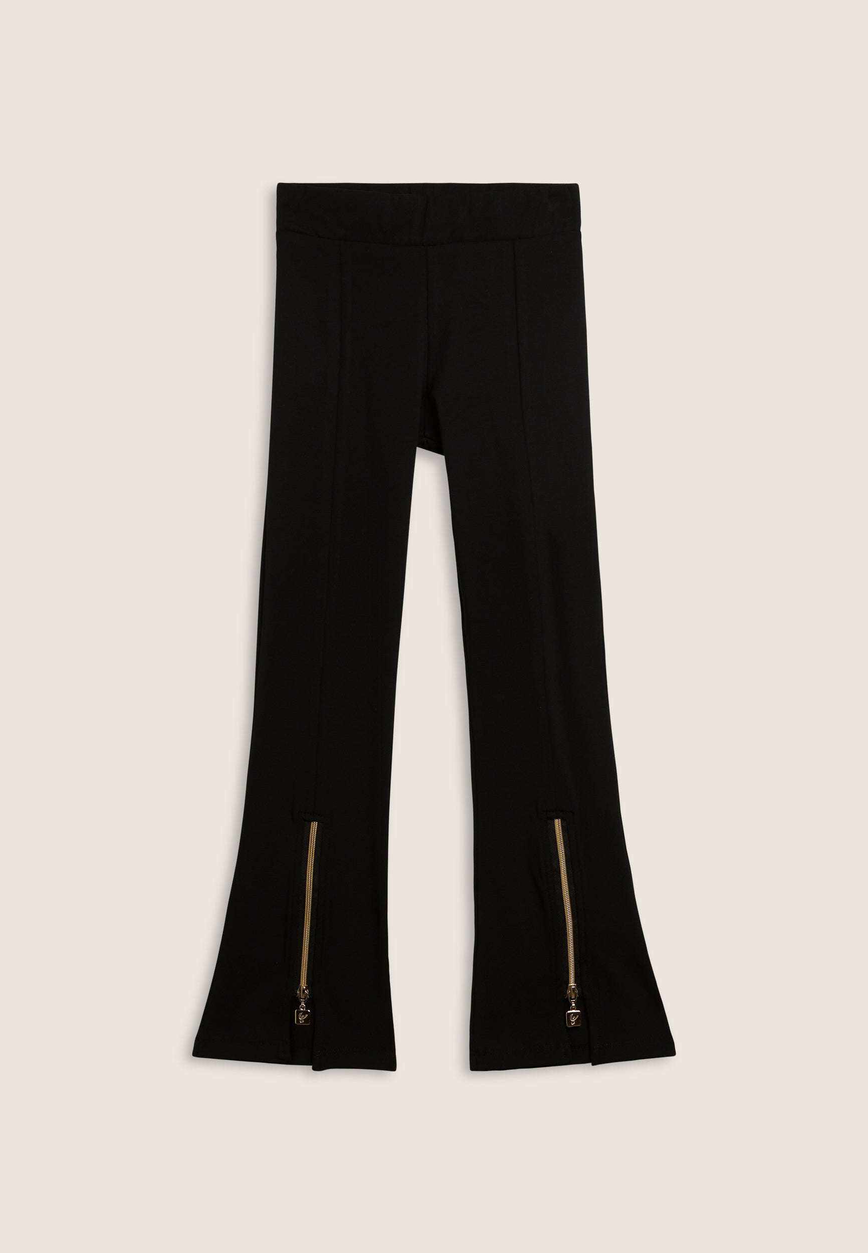 freddy-pantalon-flare-fille-zip-dor-fond-vas image 1