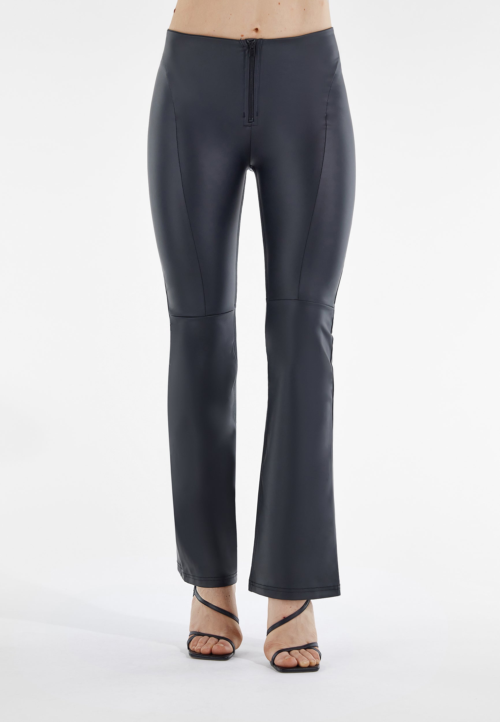 freddy-wr-up-similpelle-pantalon-push-up-taille-haute-galb-e-flare image 1