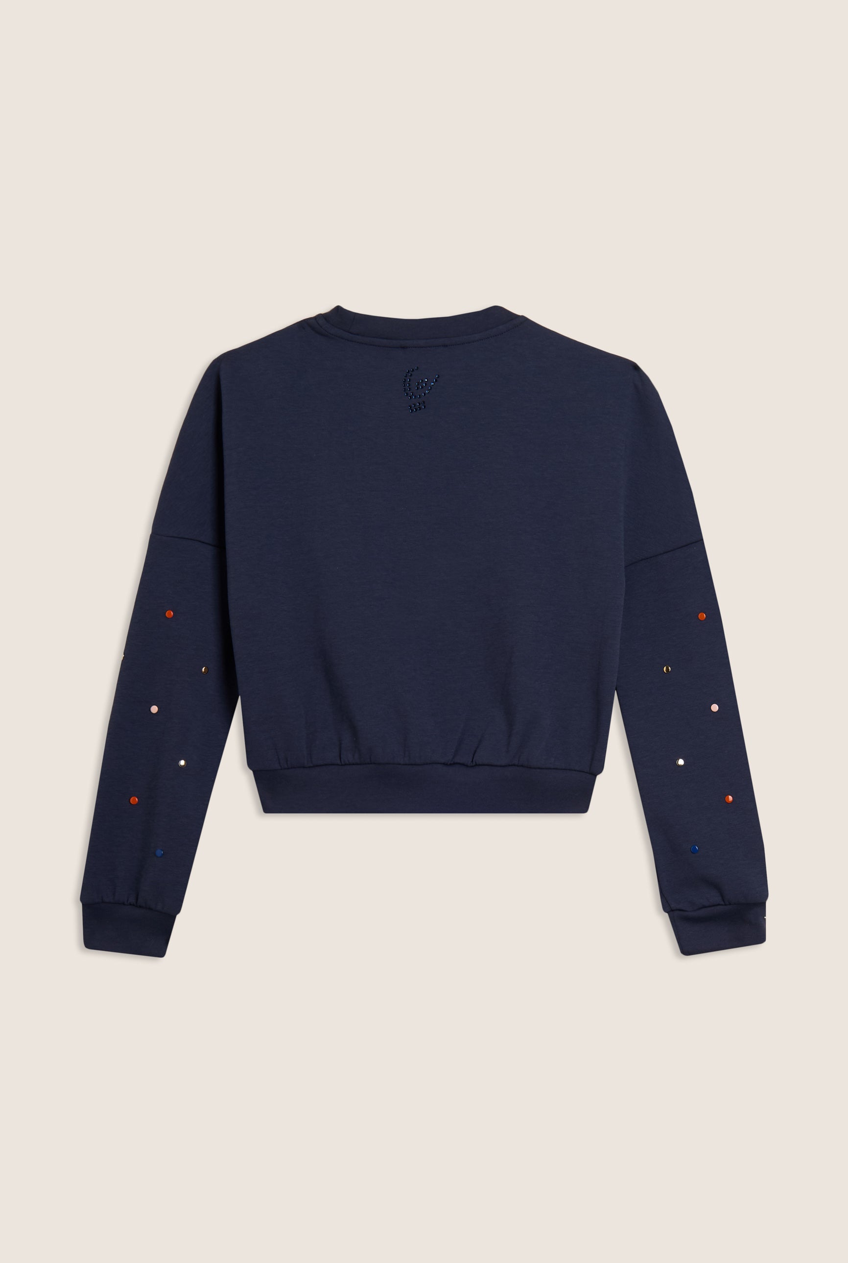 freddy-sweat-junior-cropped-col-rond-strass-multicolore image 2