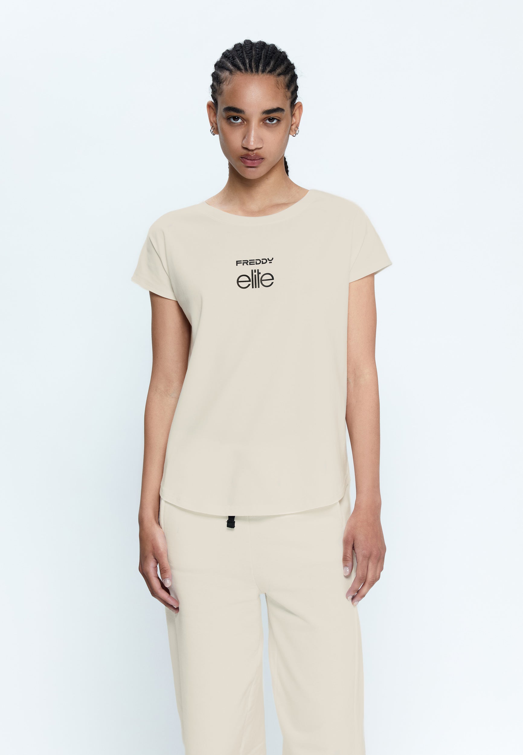 freddy-t-shirt-femme-bi-fronte-elite-x-freddy-jersey-coton image 1