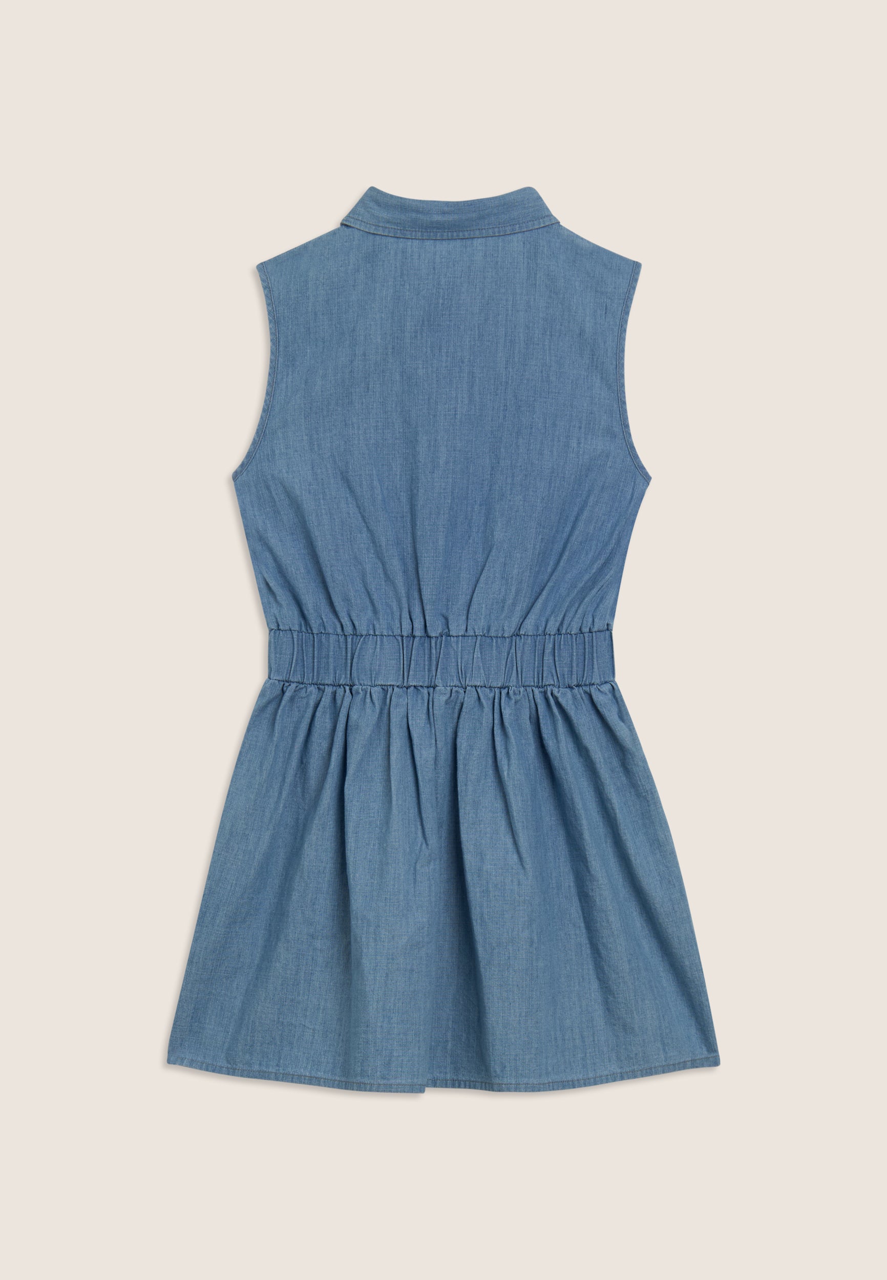 freddy-robe-sans-manches-chambray-boutons-fille-et-femme image 6
