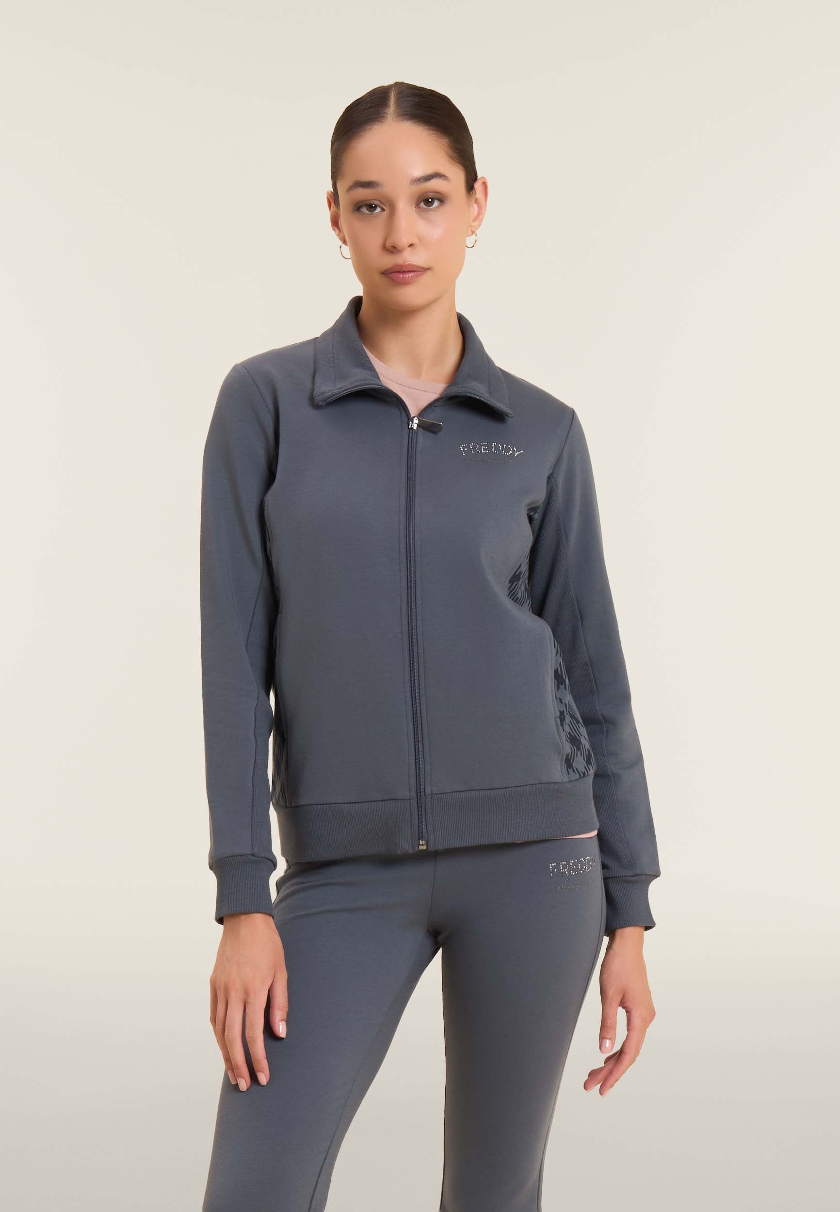 freddy-sweat-femme-full-zip-col-haut-inserts-g-om-triques image 1