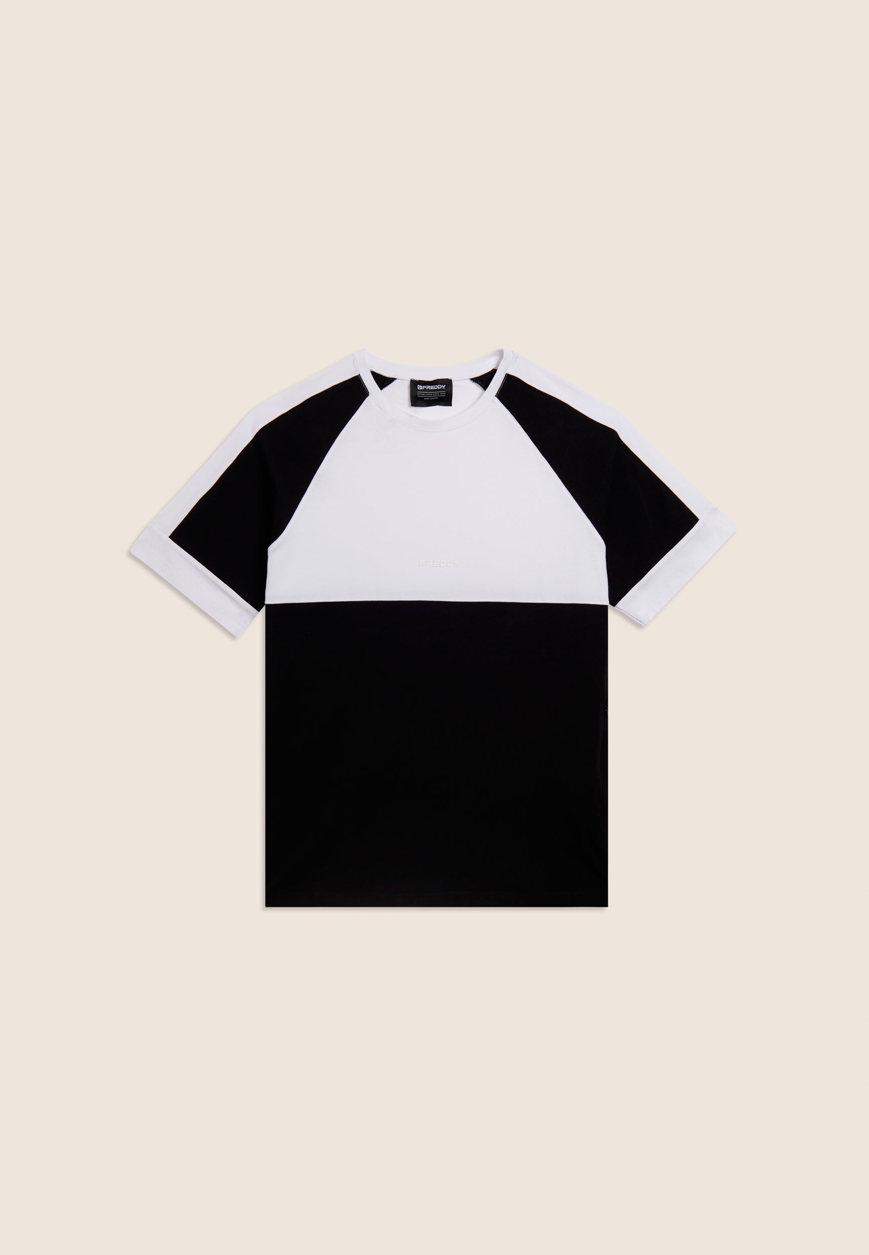 freddy-t-shirt-femme-color-block-jersey-coton-extensible image 1