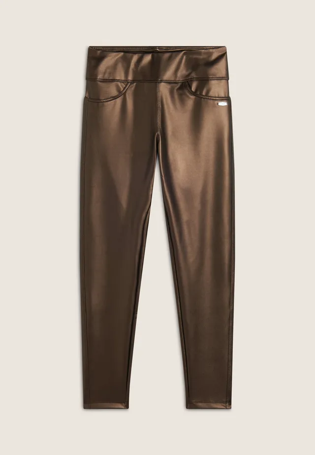 freddy-legging-7-8-femme-coated-effet-cuir-taille-haute image 1