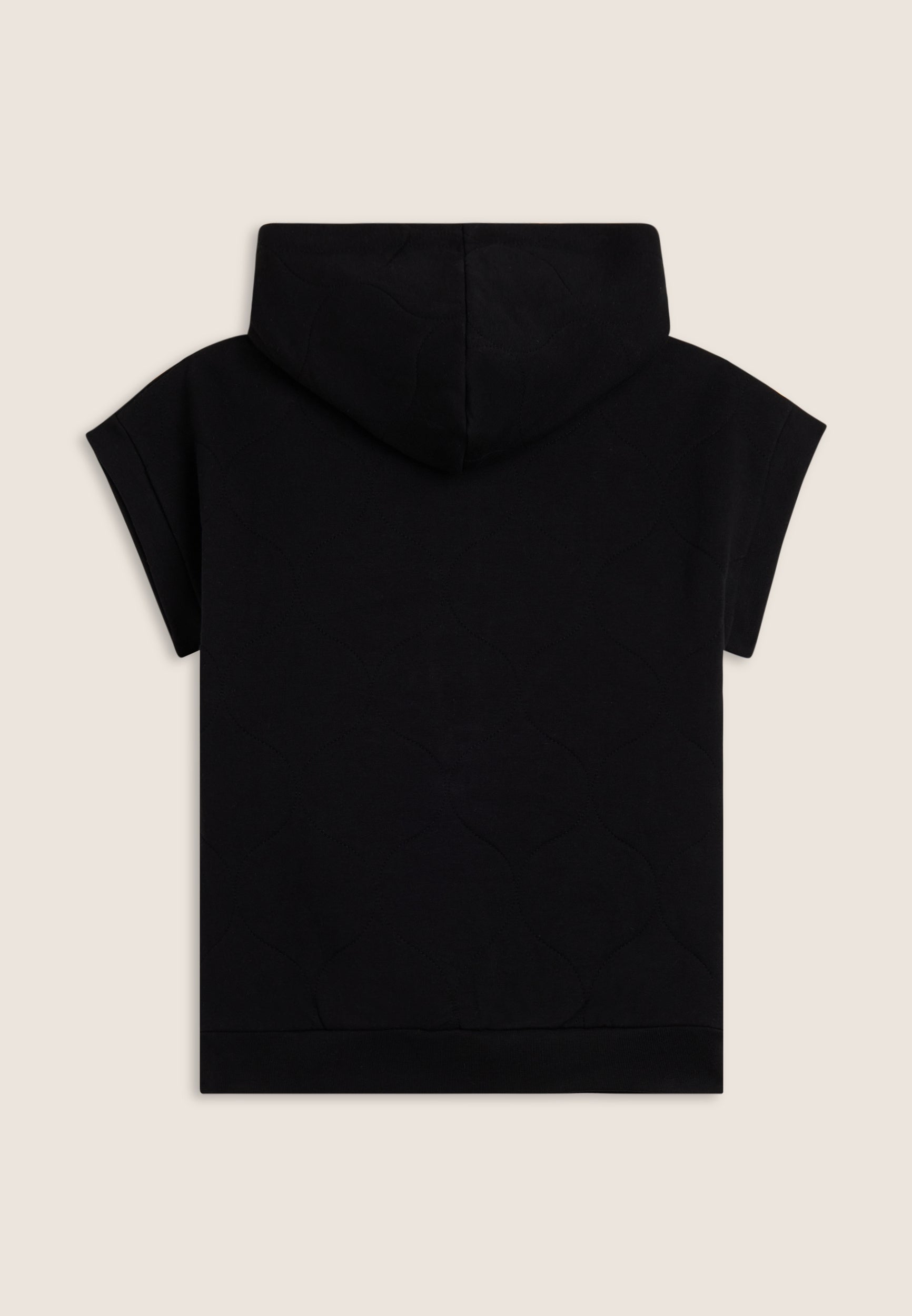 freddy-felpa-sans-manches-enfant-coton-textur-capuche-half-zip image 2