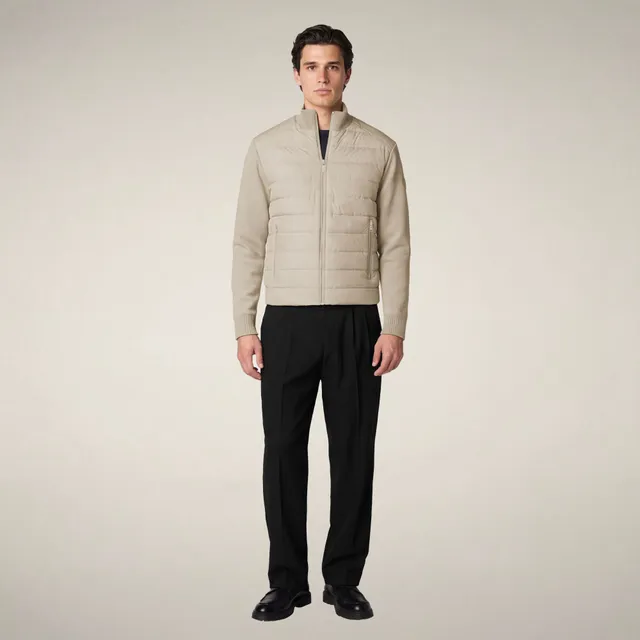 save-the-duck-sedum-veste-homme-beige-rainy-hybride image 1