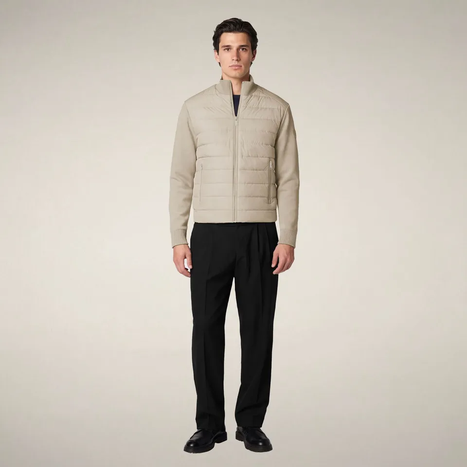 save-the-duck-sedum-veste-homme-beige-rainy-hybride image 1
