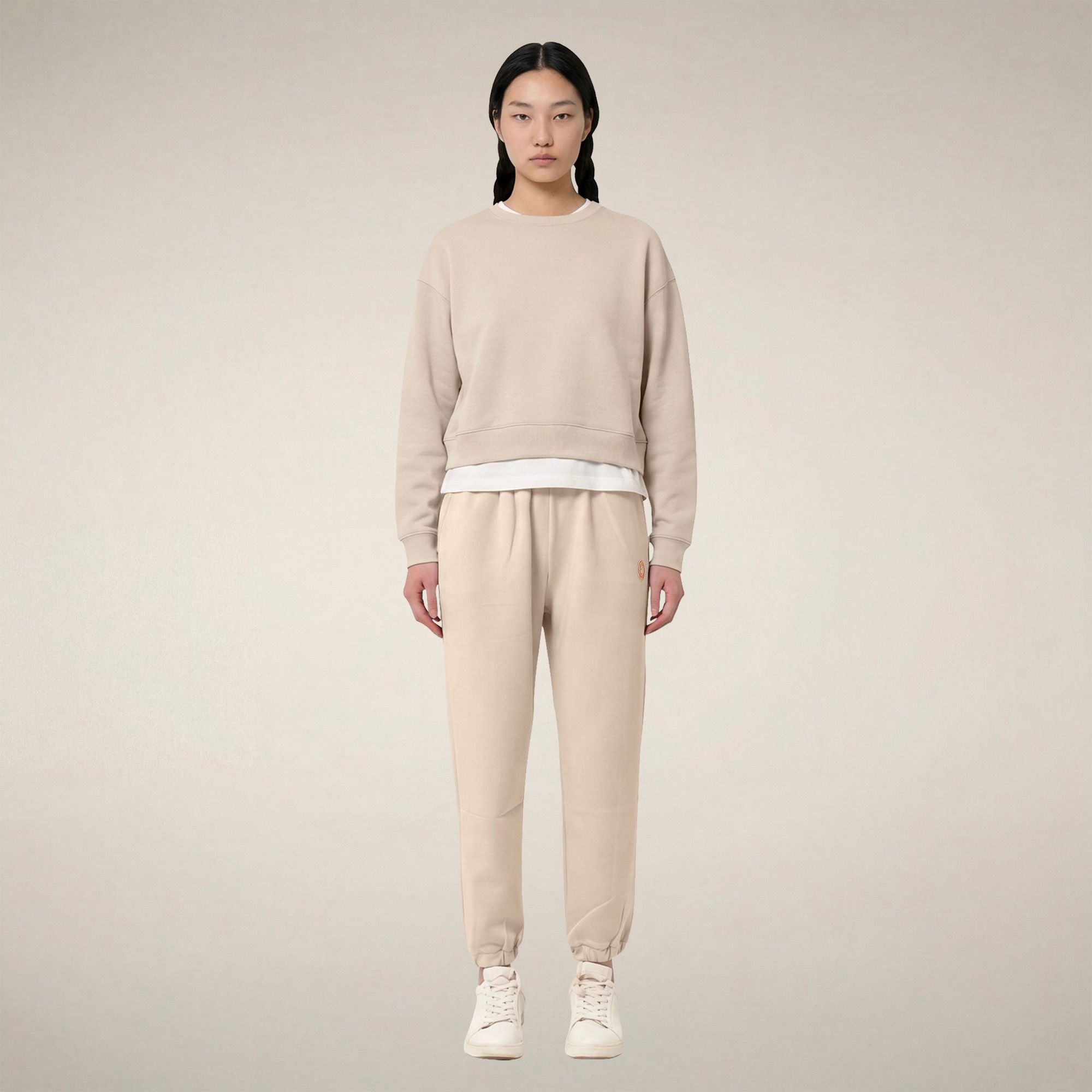 save-the-duck-hiroko-pantalon-femme-beige-rainy image 1