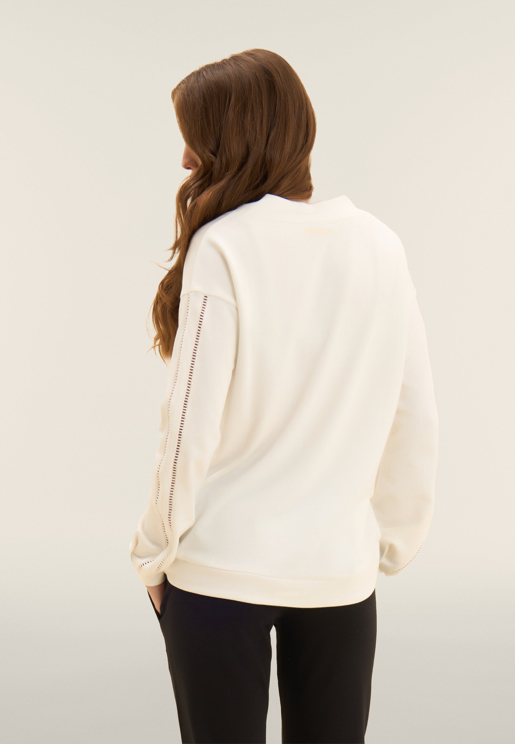 freddy-sweat-col-v-femme-french-terry-broderie-fy image 3