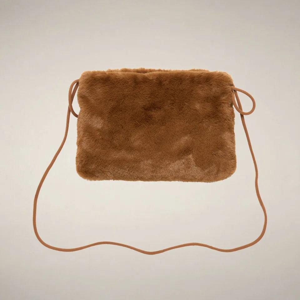 save-the-duck-loly-sac-fourrure-marron-noisette image 1